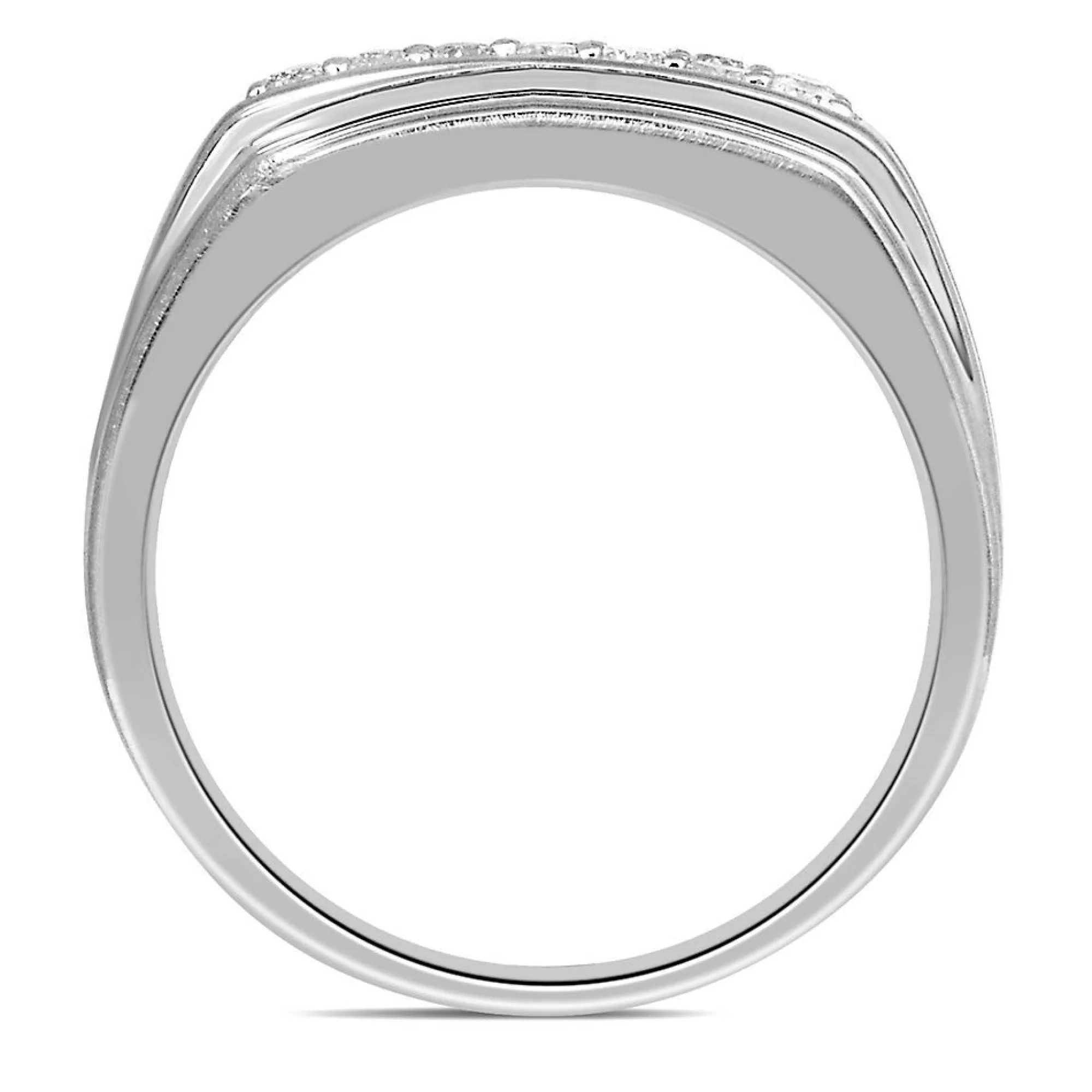 Men's Jewelry^* Men's 1/2 Ct. Tw. Diamond Ring In 10K White Gold