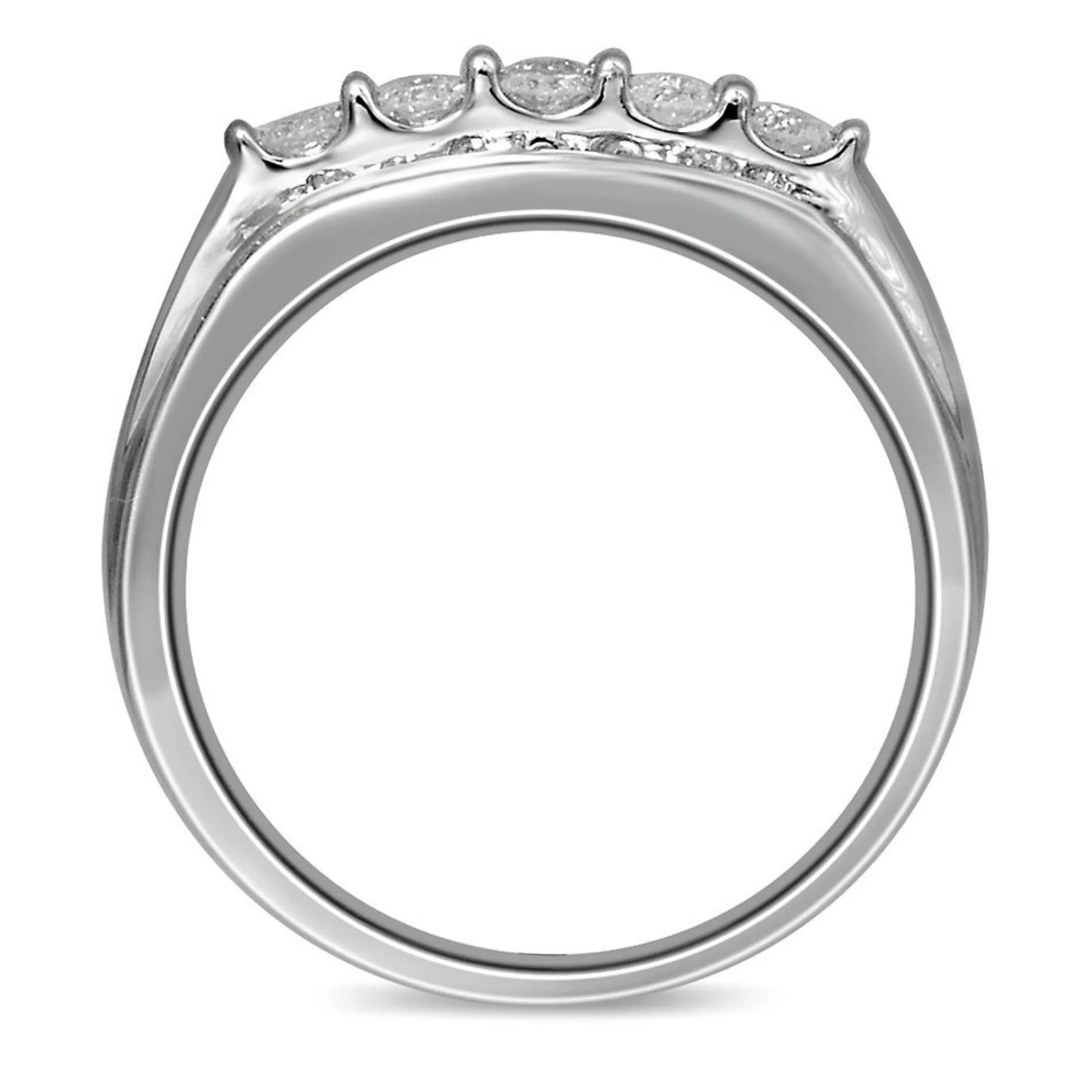 Men's Jewelry^* Men's 1 Ct. Tw. Diamond Ring In 10K White Gold