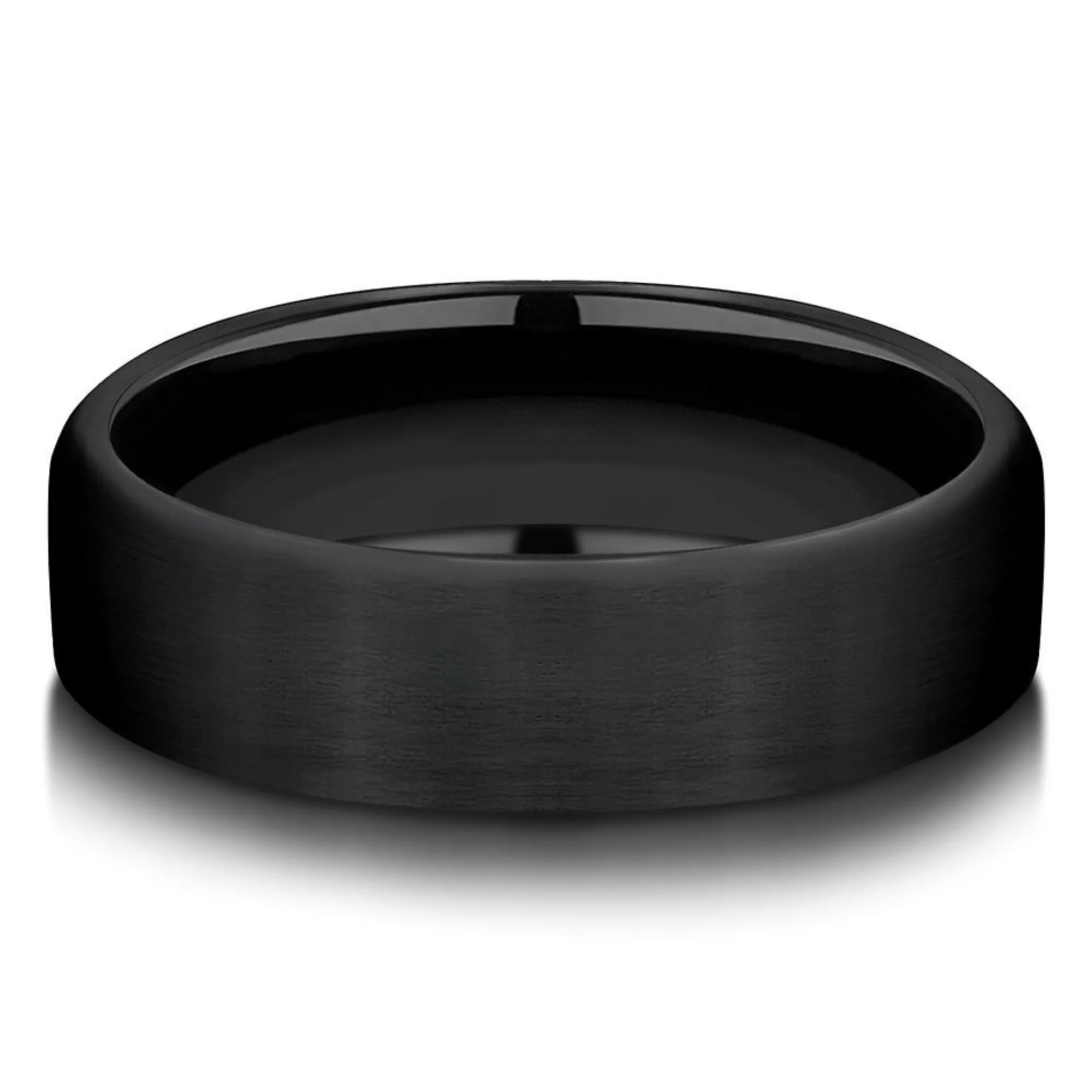 Men's Jewelry^* Men's Band In Black Titanium, 6.5 Mm