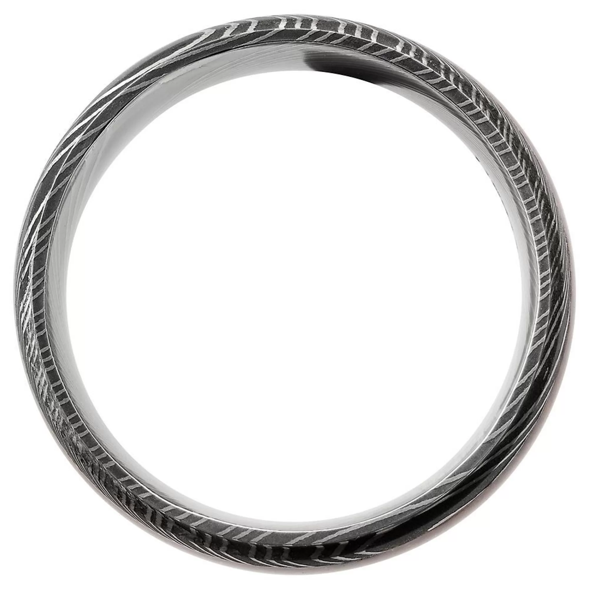 Men's Jewelry^Lashbrook Men's Band In Damascus Steel & Dinosaur Bone, 8Mm