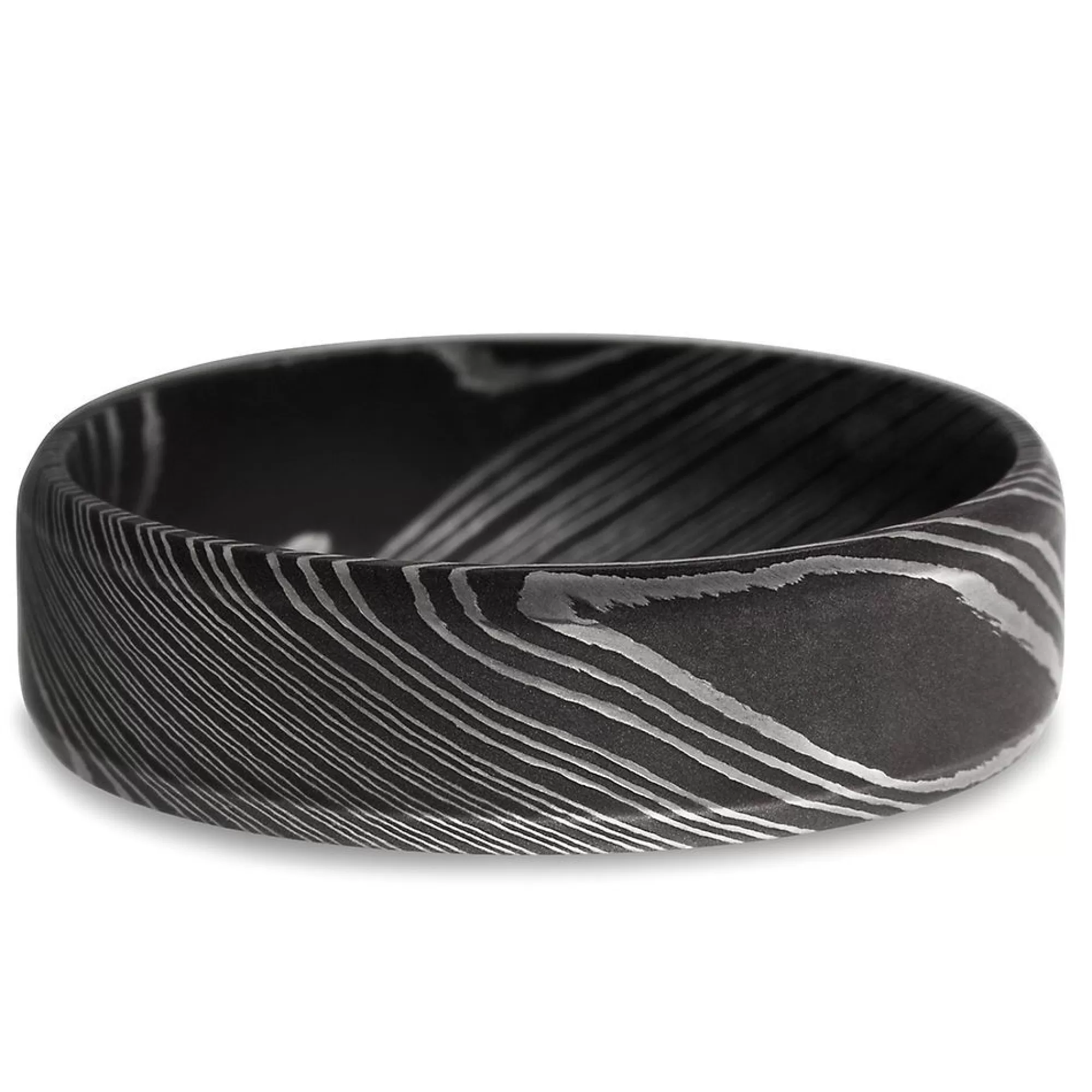 Men's Jewelry^Lashbrook Men's Band In Damascus Steel, 7Mm