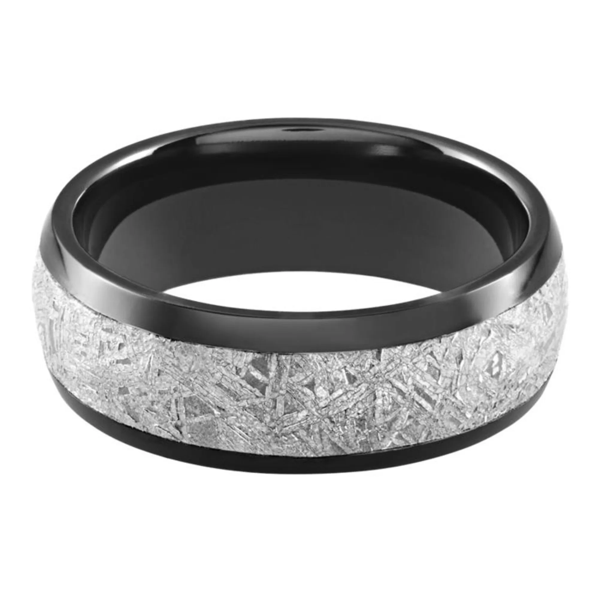 Men's Jewelry^Lashbrook Men's Band In Zirconium & Meteorite, 8Mm