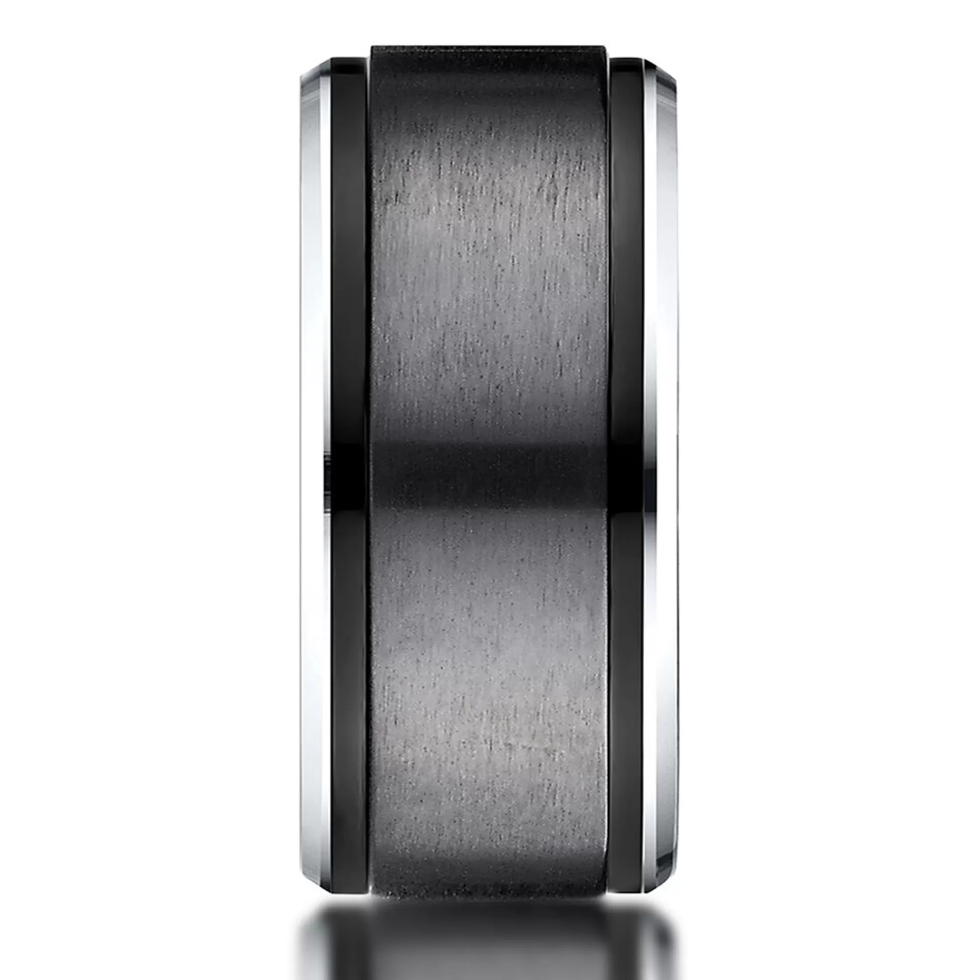 Men's Jewelry^* Men's Black & White Cobalt Wedding Band, 9Mm