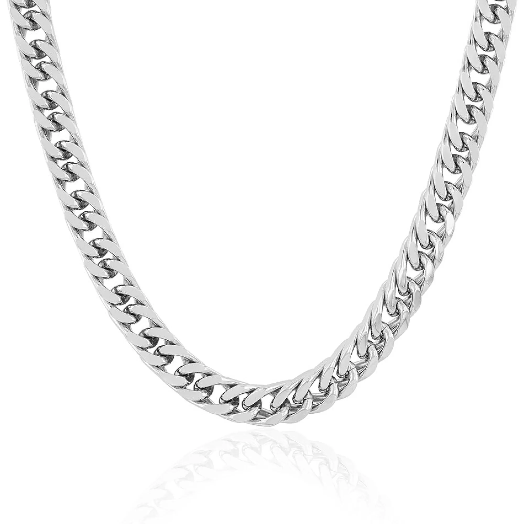 Necklaces & Pendants^* Men's Curb Chain In Stainless Steel, 8.5Mm, 24"