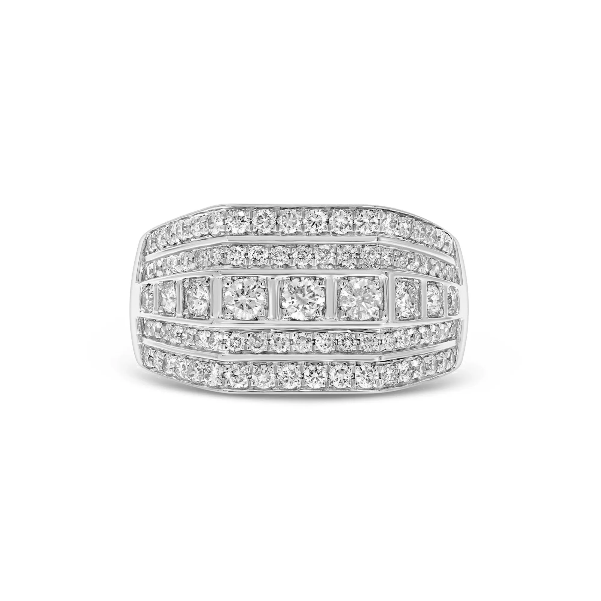 Rings^* Men's Diamond Ring In 10K White Gold (1 1/2 Ct. Tw.)