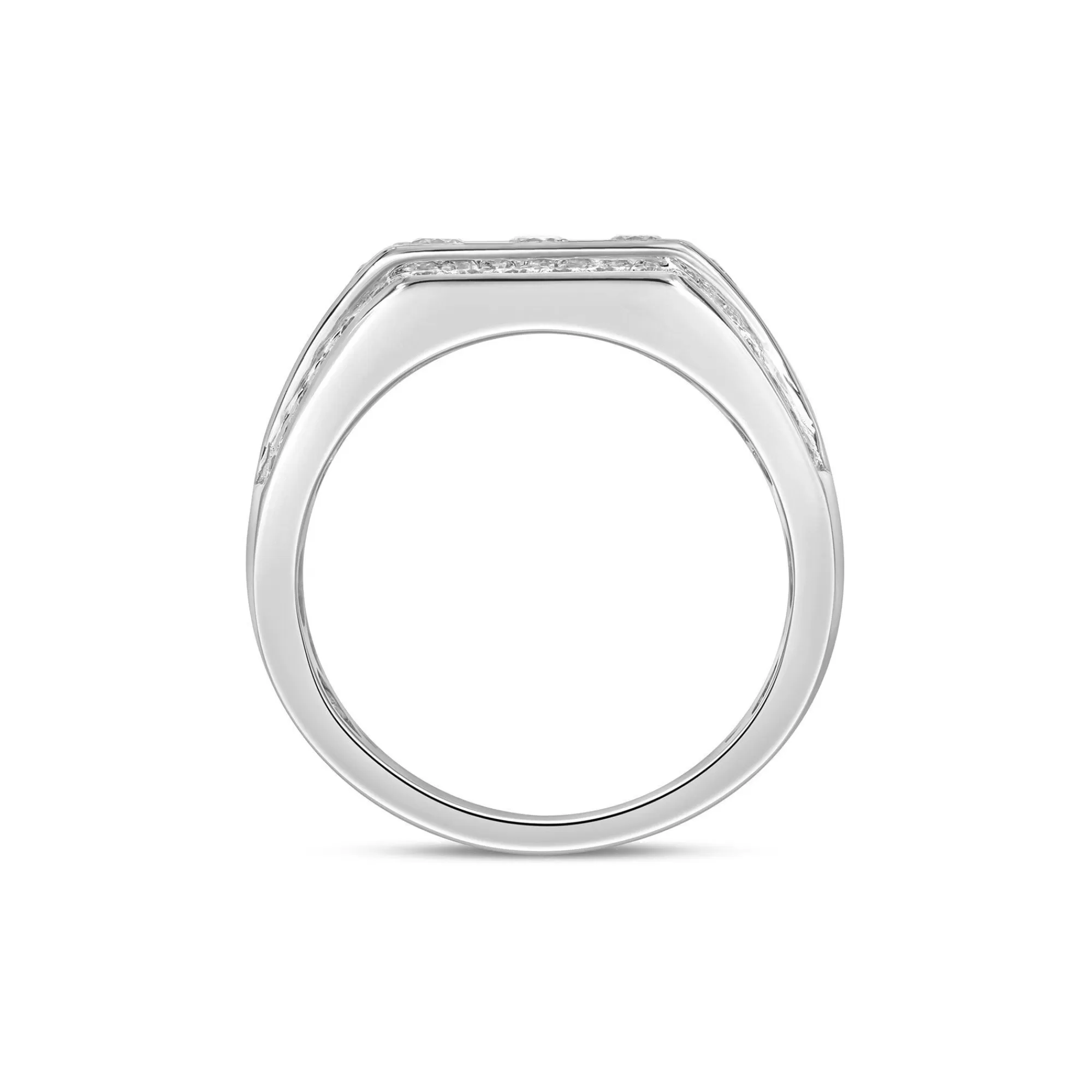 Rings^* Men's Diamond Ring In 10K White Gold (1 1/2 Ct. Tw.)