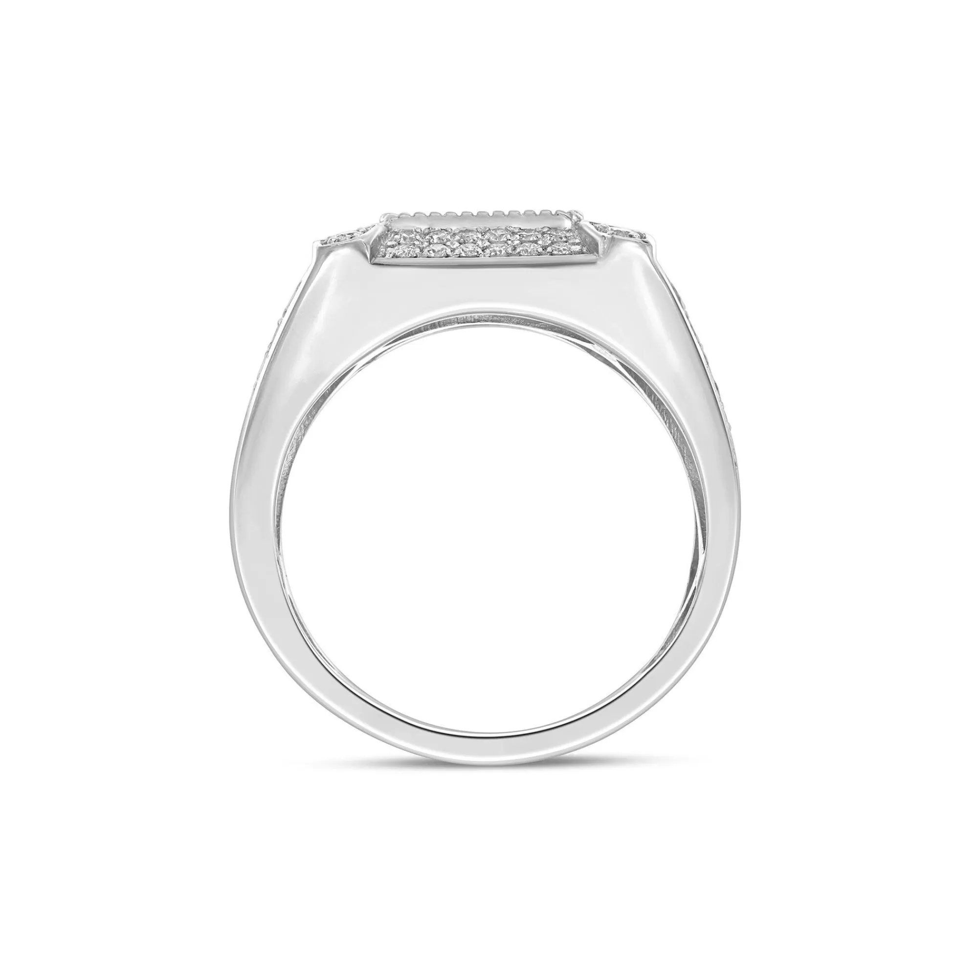 Rings^* Men's Diamond Ring In 10K White Gold (2 Ct. Tw.)