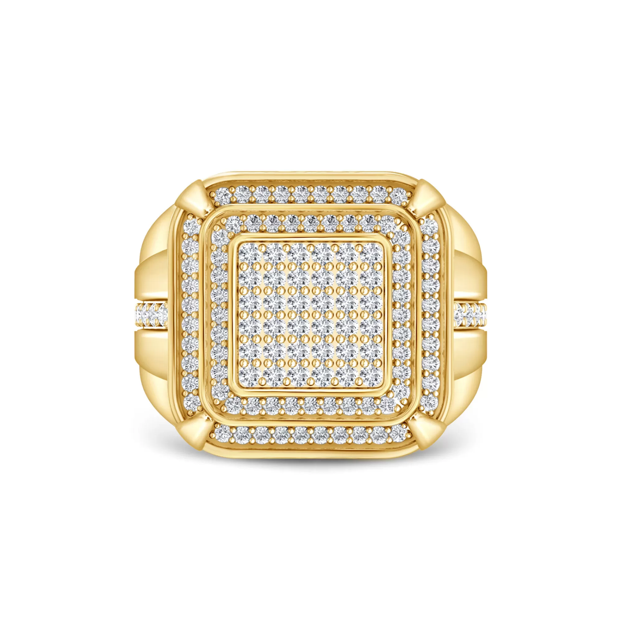 Rings^* Men's Diamond Ring In 10K Yellow Gold (1 1/2 Ct. Tw.)