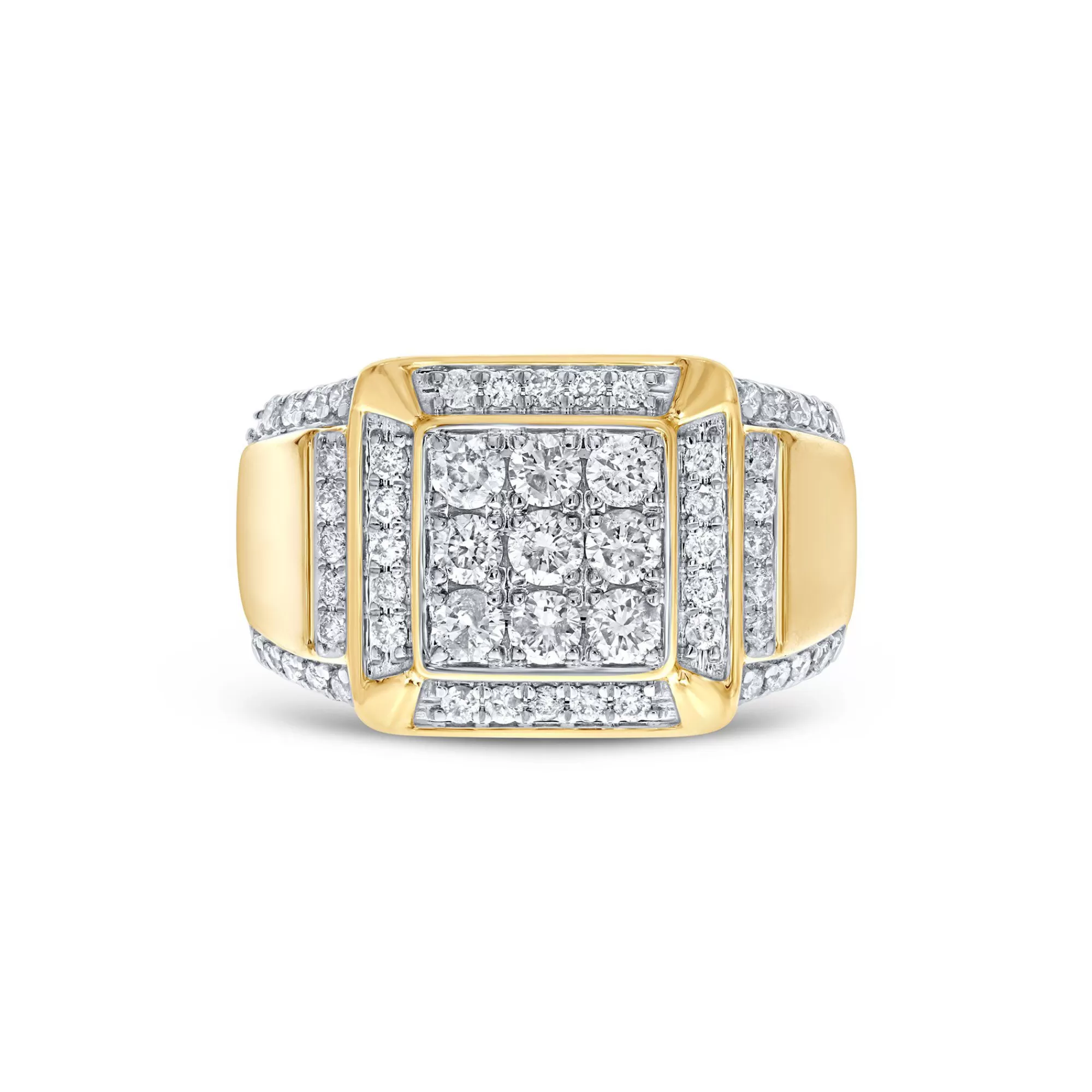 Rings^* Men's Diamond Ring In 10K Yellow Gold (1 1/2 Ct. Tw.)