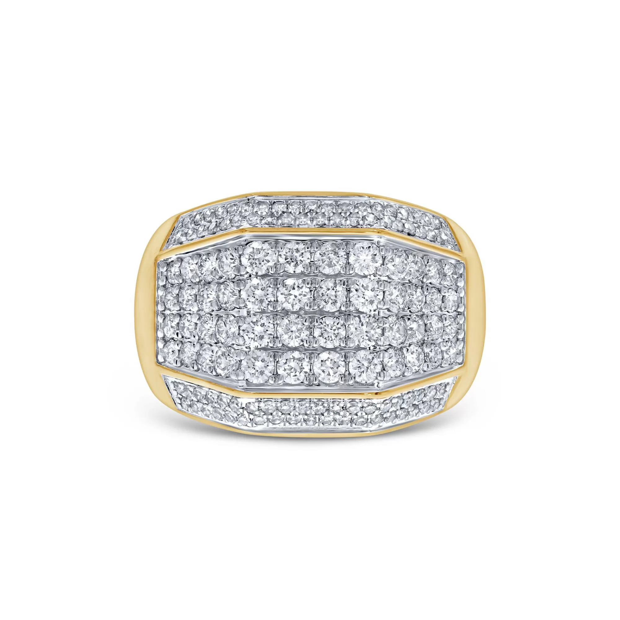 Rings^* Men's Diamond Ring In 10K Yellow Gold (1 7/8 Ct. Tw.)