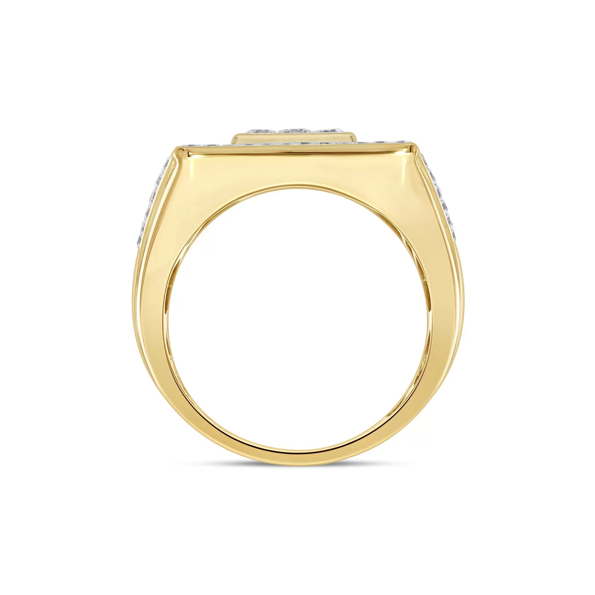 Rings^* Men's Diamond Ring In 10K Yellow Gold (1 5/8 Ct. Tw.)