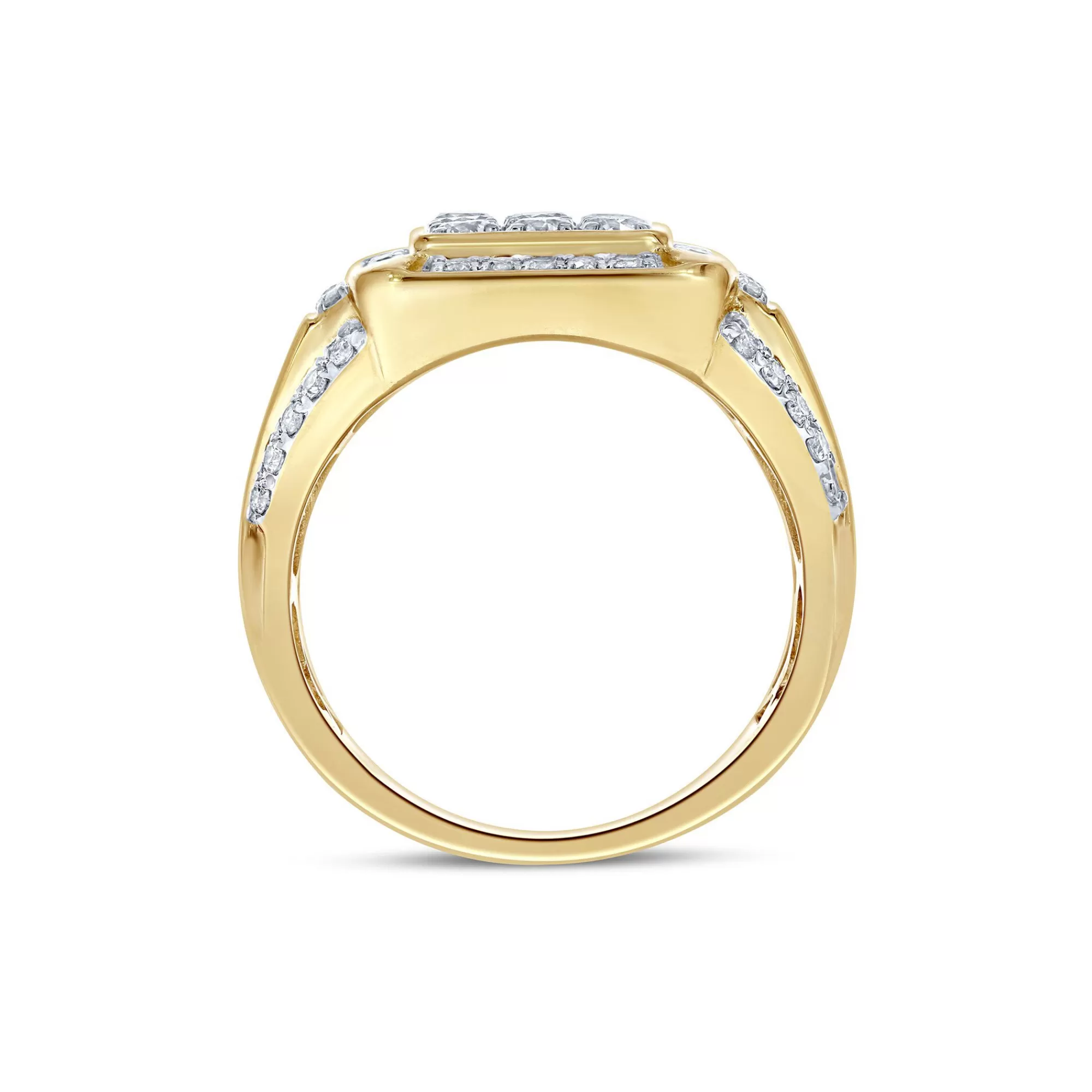 Rings^* Men's Diamond Ring In 10K Yellow Gold (1 1/2 Ct. Tw.)