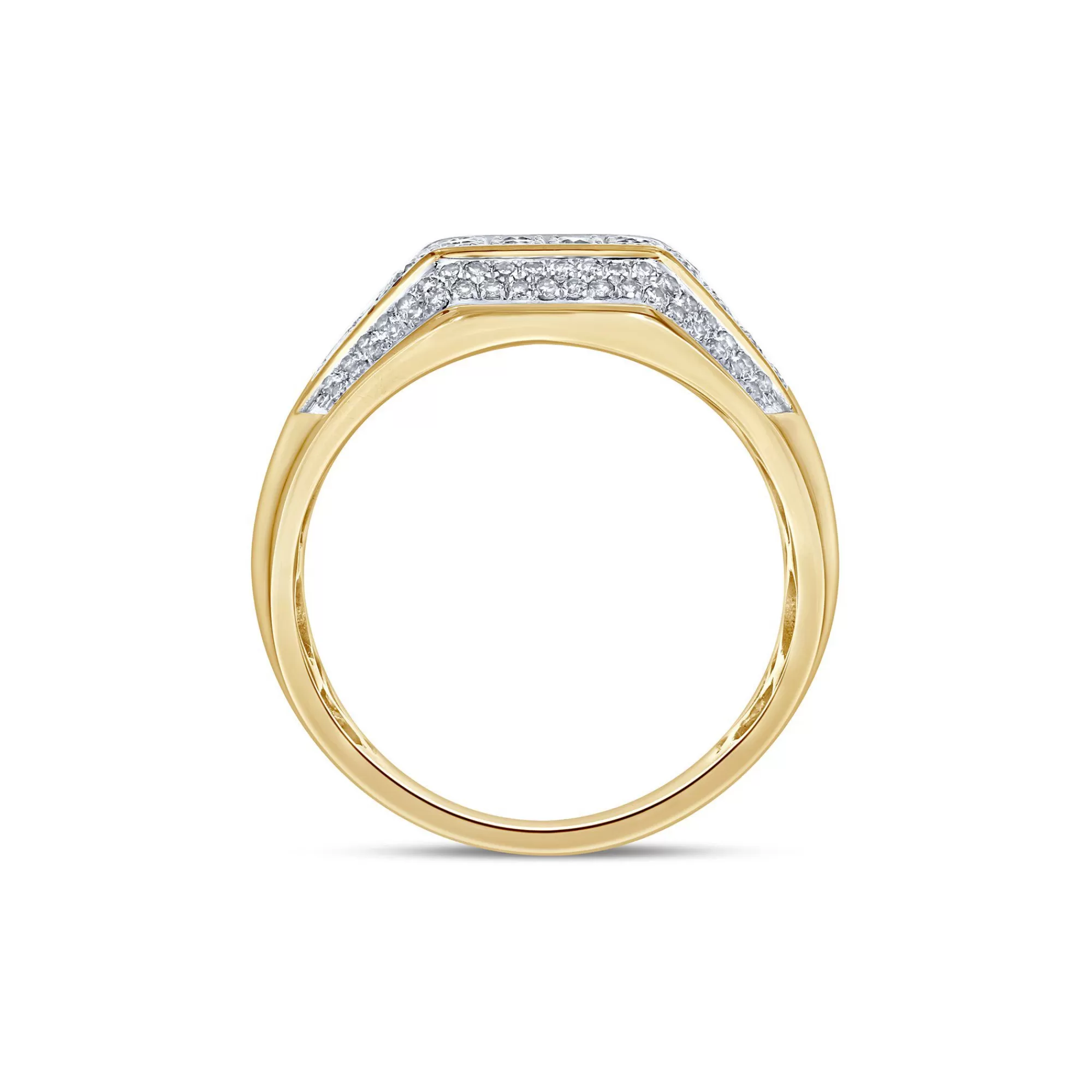 Rings^* Men's Diamond Ring In 10K Yellow Gold (1 7/8 Ct. Tw.)