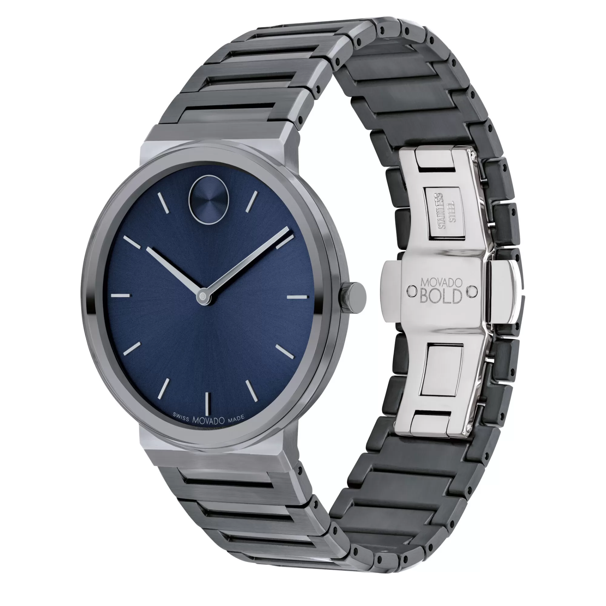 Men's Jewelry^Movado® Bold® Men's Dress Watch In Military Grey Ion-Plated Stainless Steel