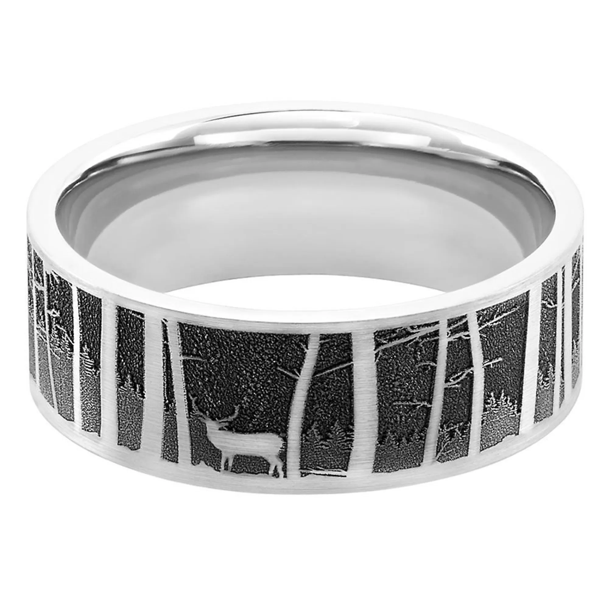 Men's Jewelry^Lashbrook Men's Elk Mountain Band In Titanium, 9Mm