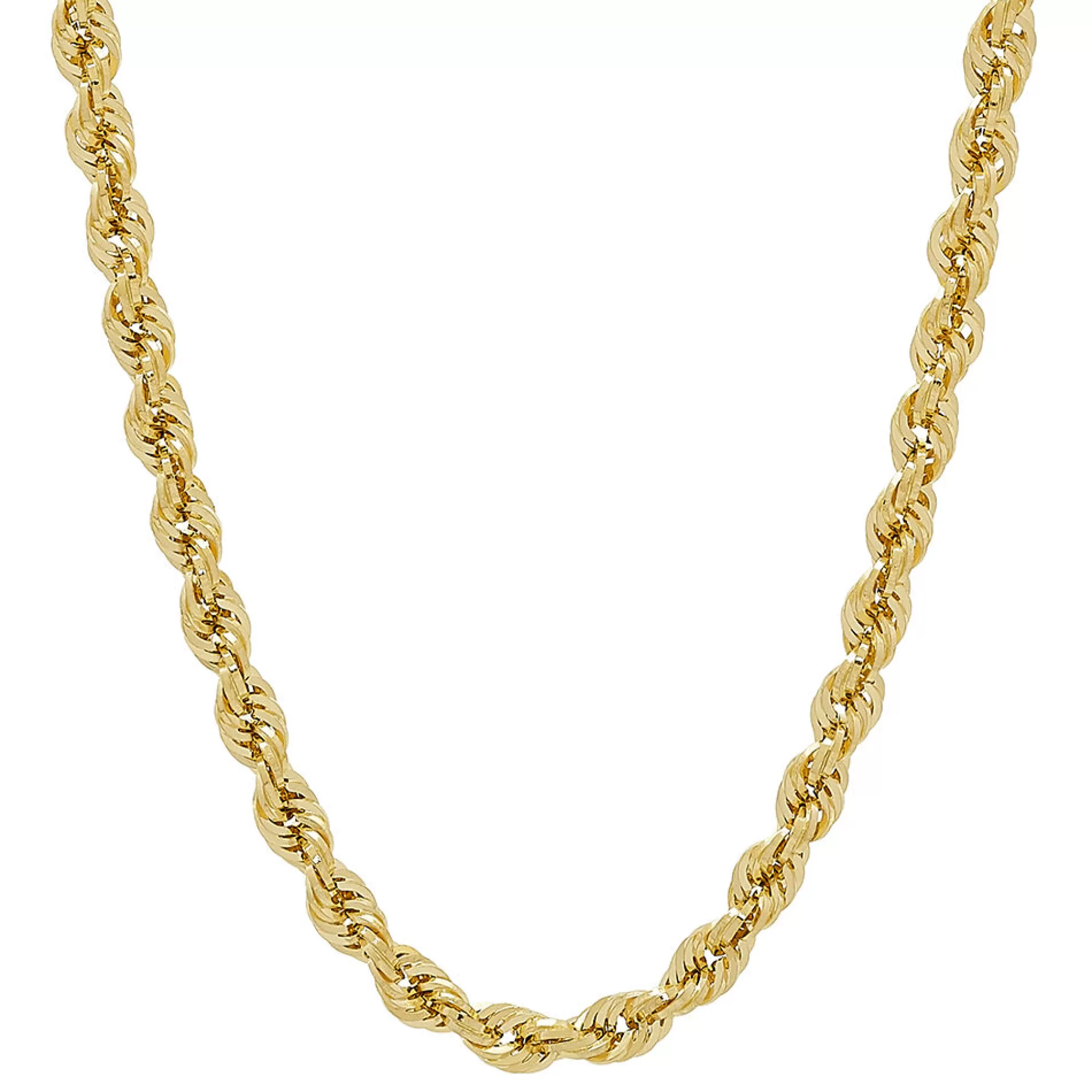 Necklaces & Pendants^* Men's Hollow Glitter Rope Chain In 14K Yellow Gold