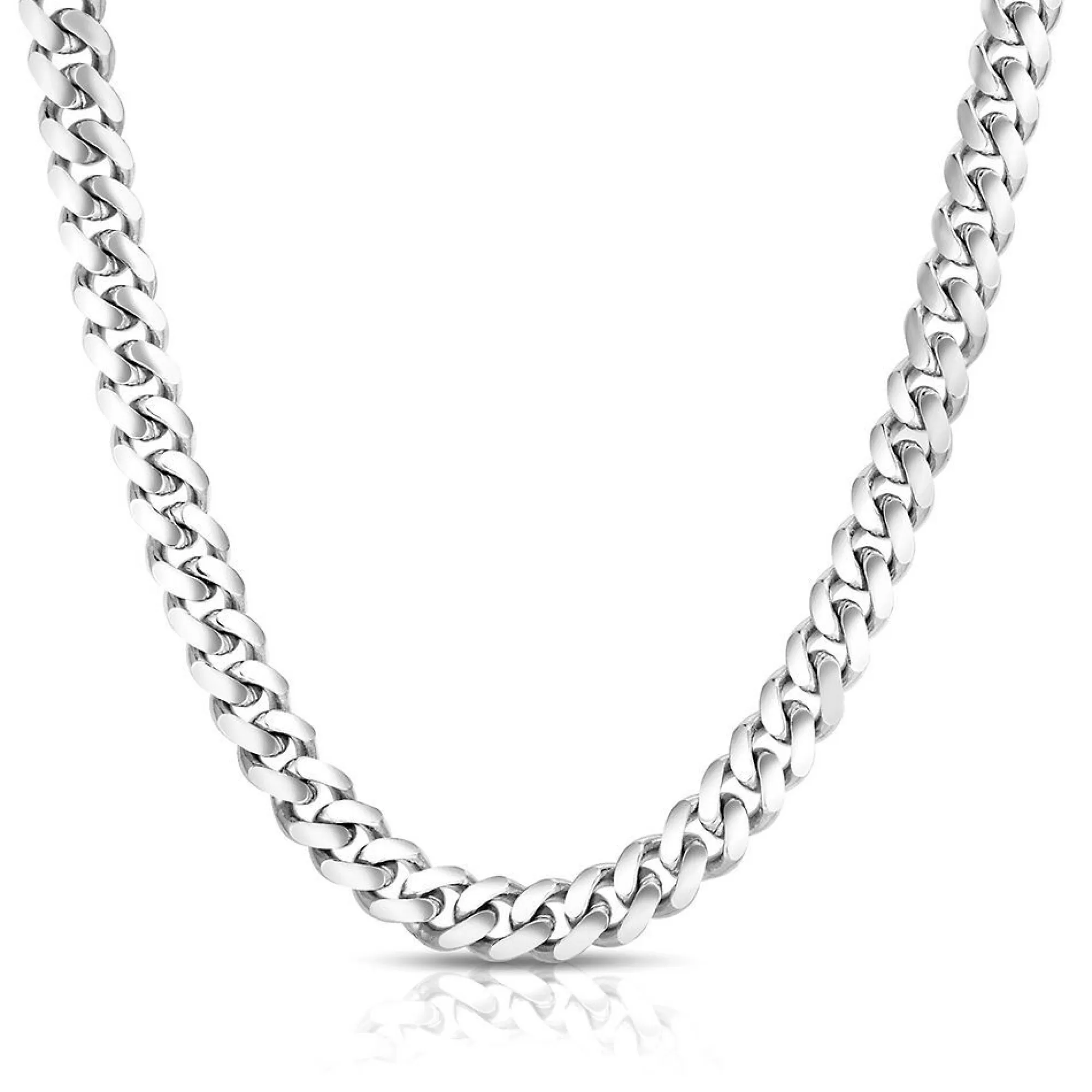 Necklaces & Pendants^* Men's Miami Cuban Link Chain In Sterling Silver, 24"