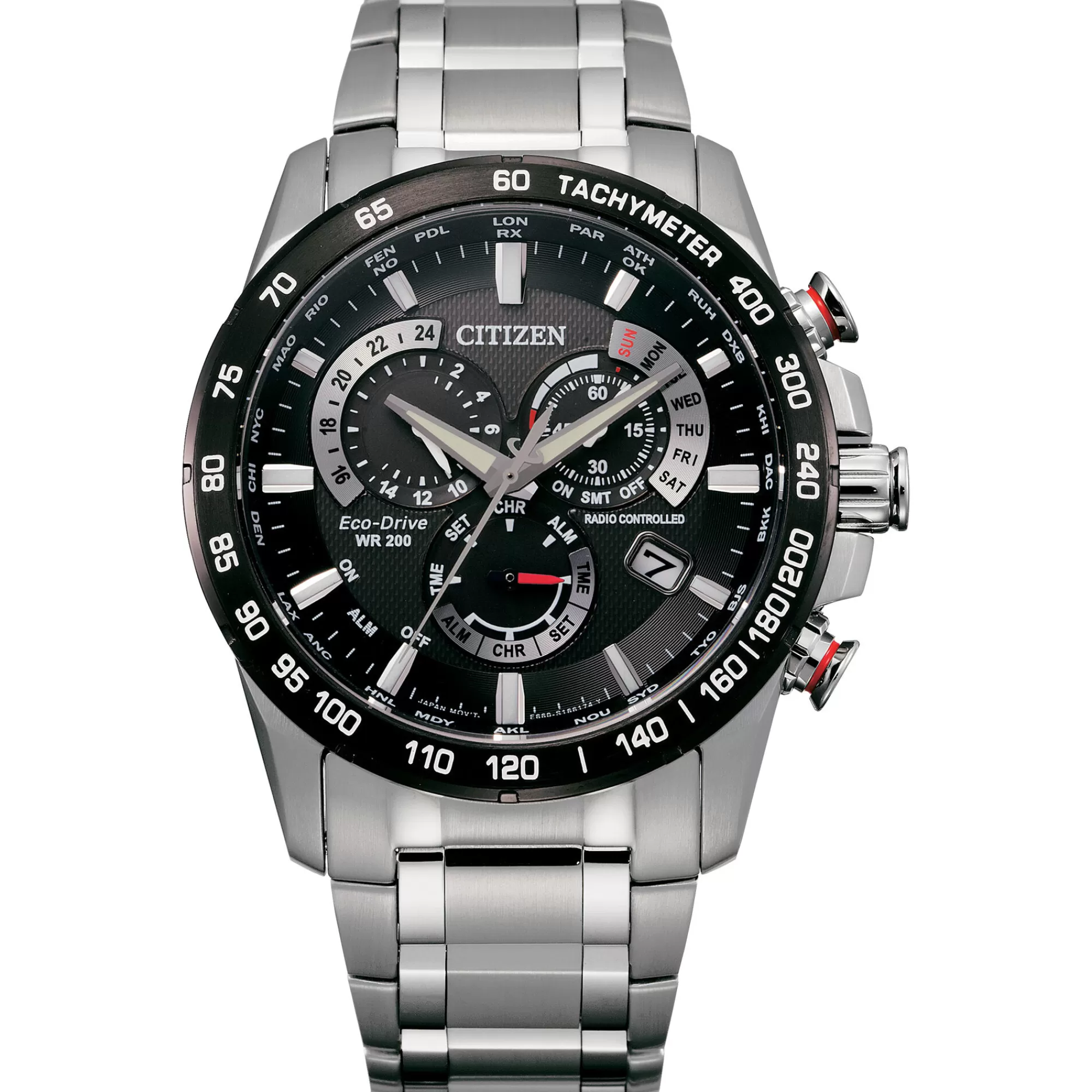 Men's Watches^Citizen® Eco™ Men's Pcat Chronograph Watch In Stainless Steel