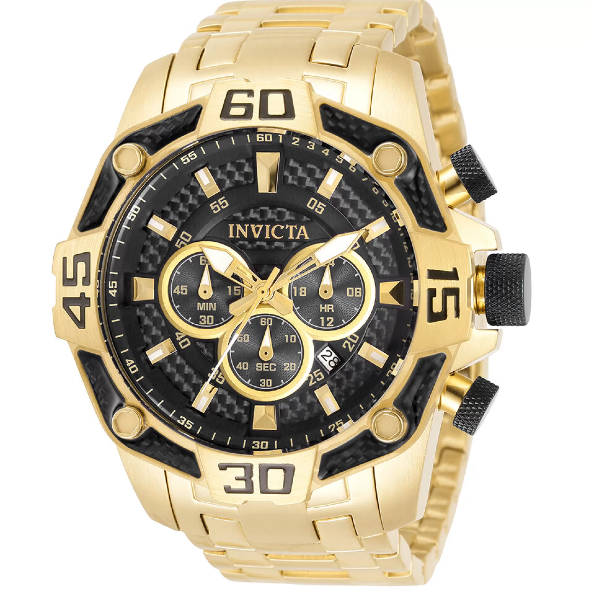 Men's Watches^Invicta Men's Pro Diver Chronograph Watch In Gold-Tone