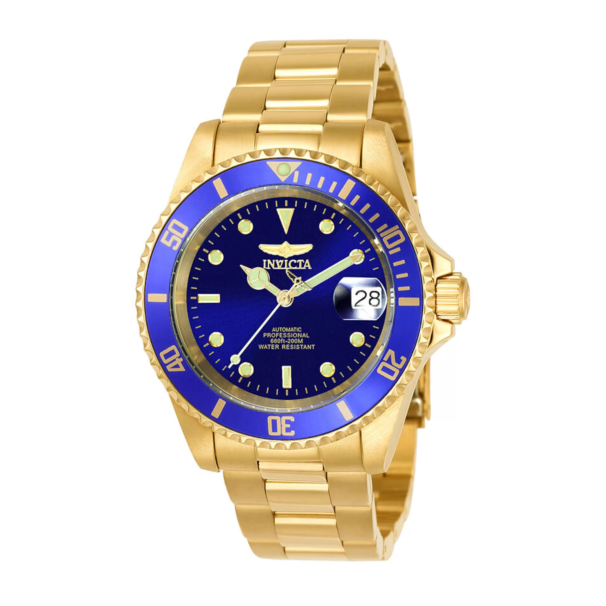 Men's Watches^Invicta Men's Pro Diver Watch In Gold-Tone Stainless Steel