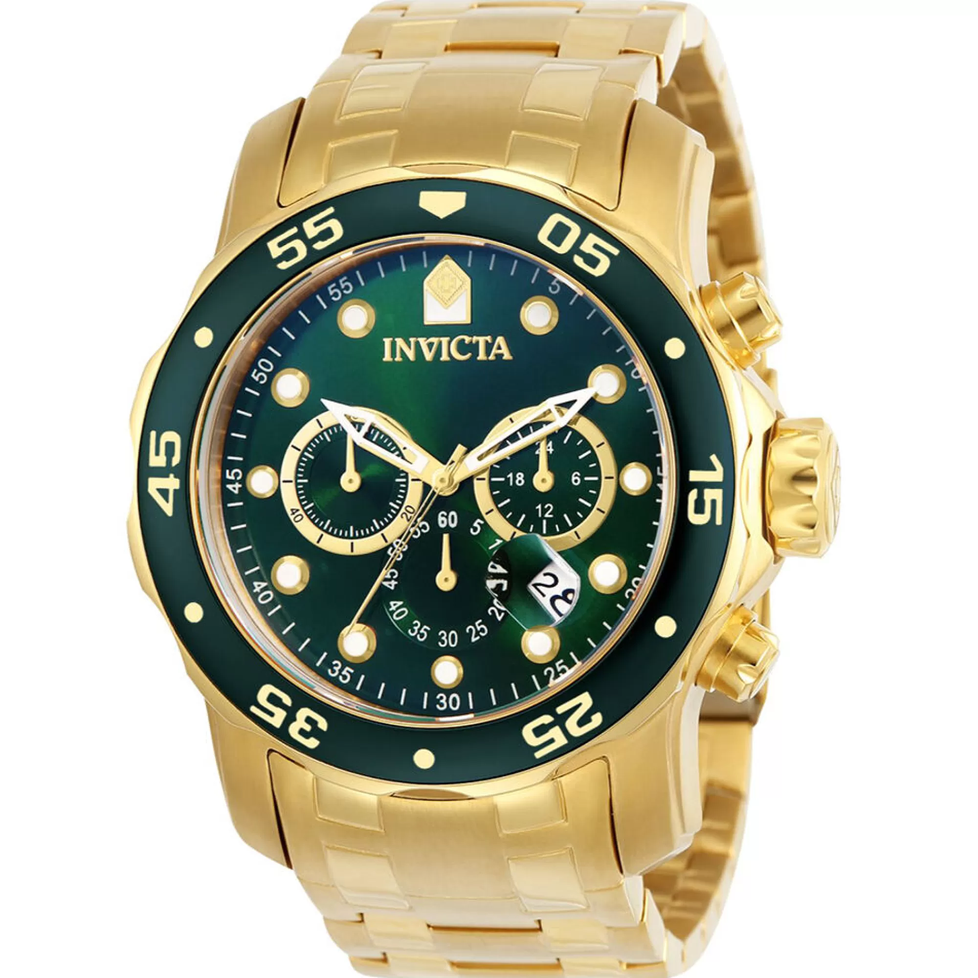 Men's Watches^Invicta Men's Scuba Pro Diver Watch In Gold-Tone Stainless Steel