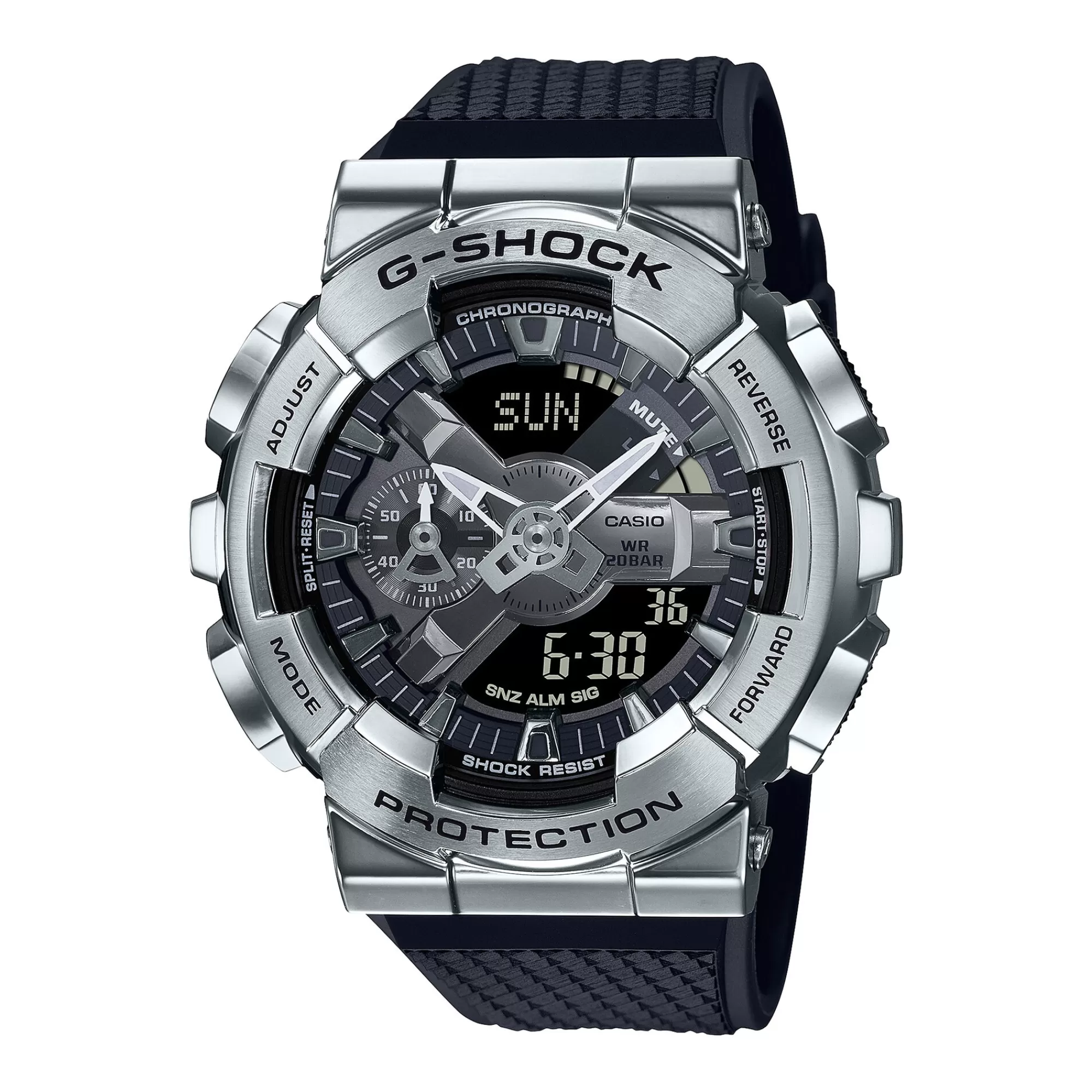 Men's Jewelry^G-Shock Men's 110-Series Silver-Tone Watch