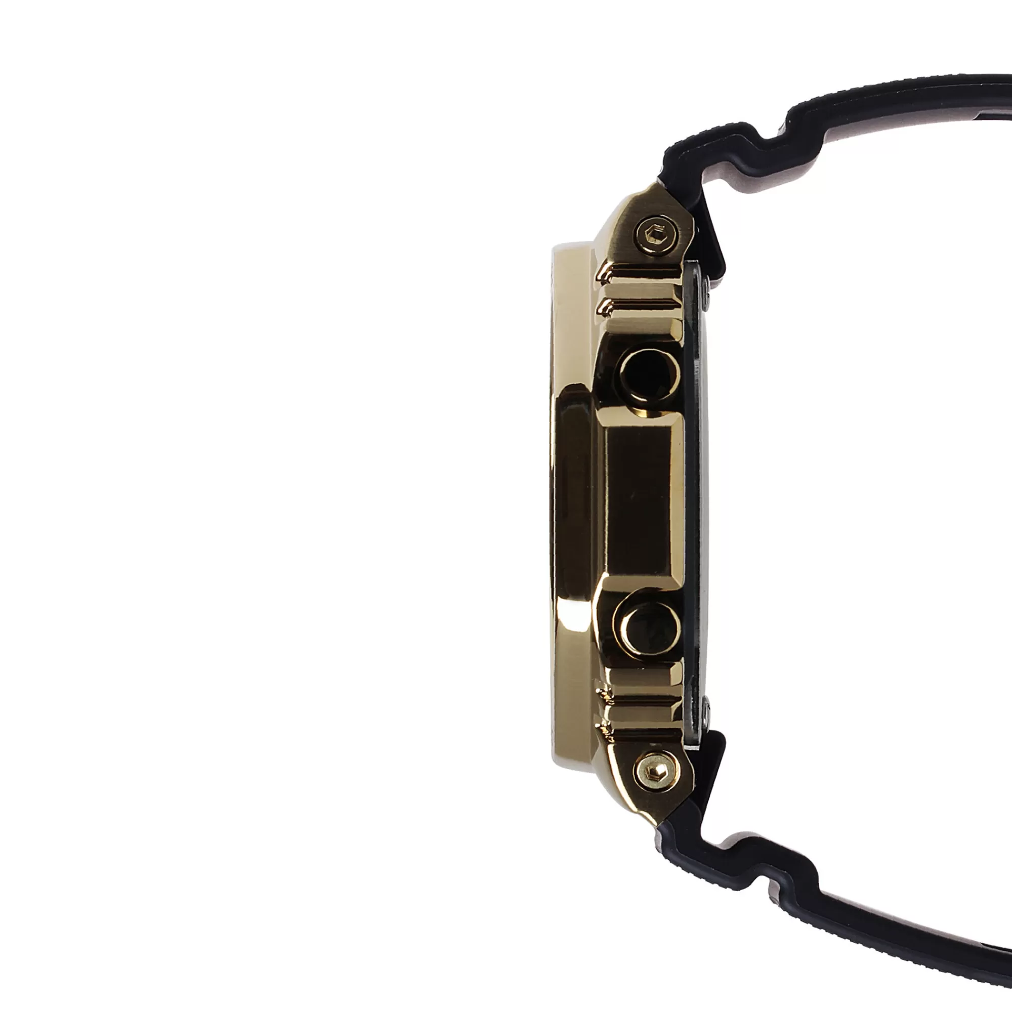 Men's Jewelry^G-Shock Men's 2100-Series Watch In Black Resin And Yellow Gold-Tone Stainless Steel