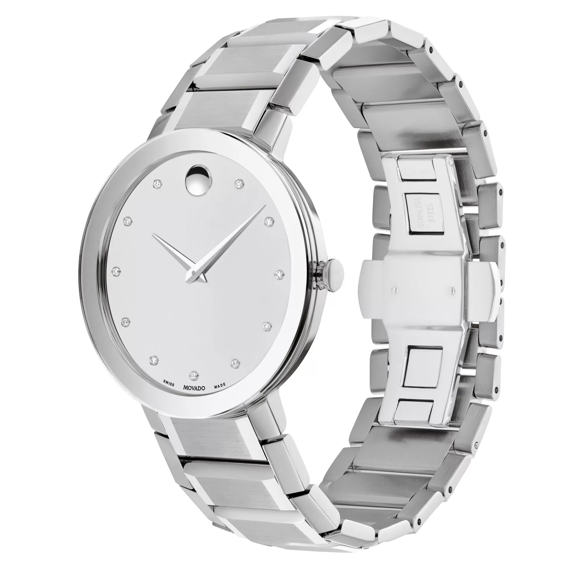 Men's Jewelry^Movado® Men's Stainless Steel Dress Watch