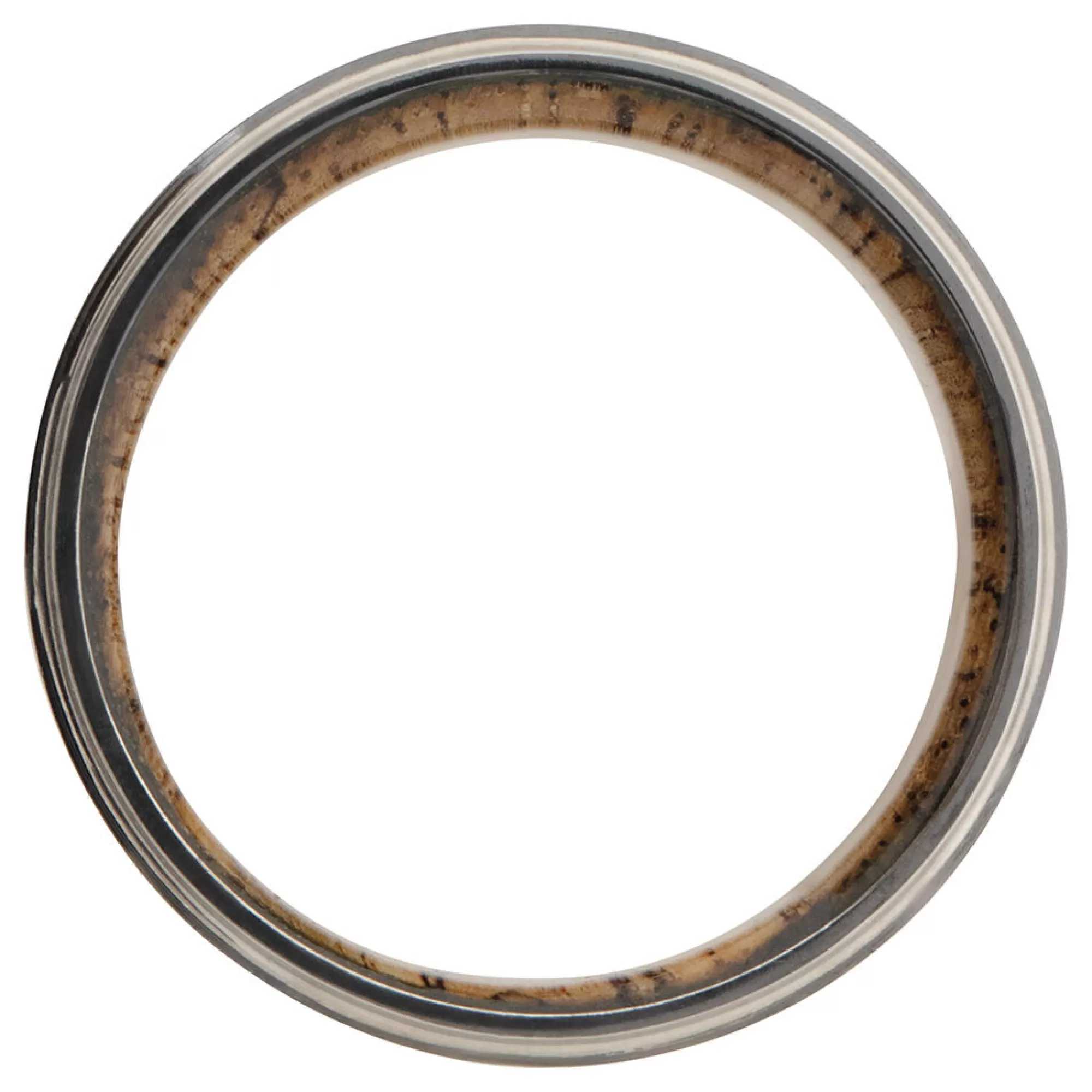 Men's Jewelry^Lashbrook Men's Wedding Band In Wood & Black Zirconium, 8Mm