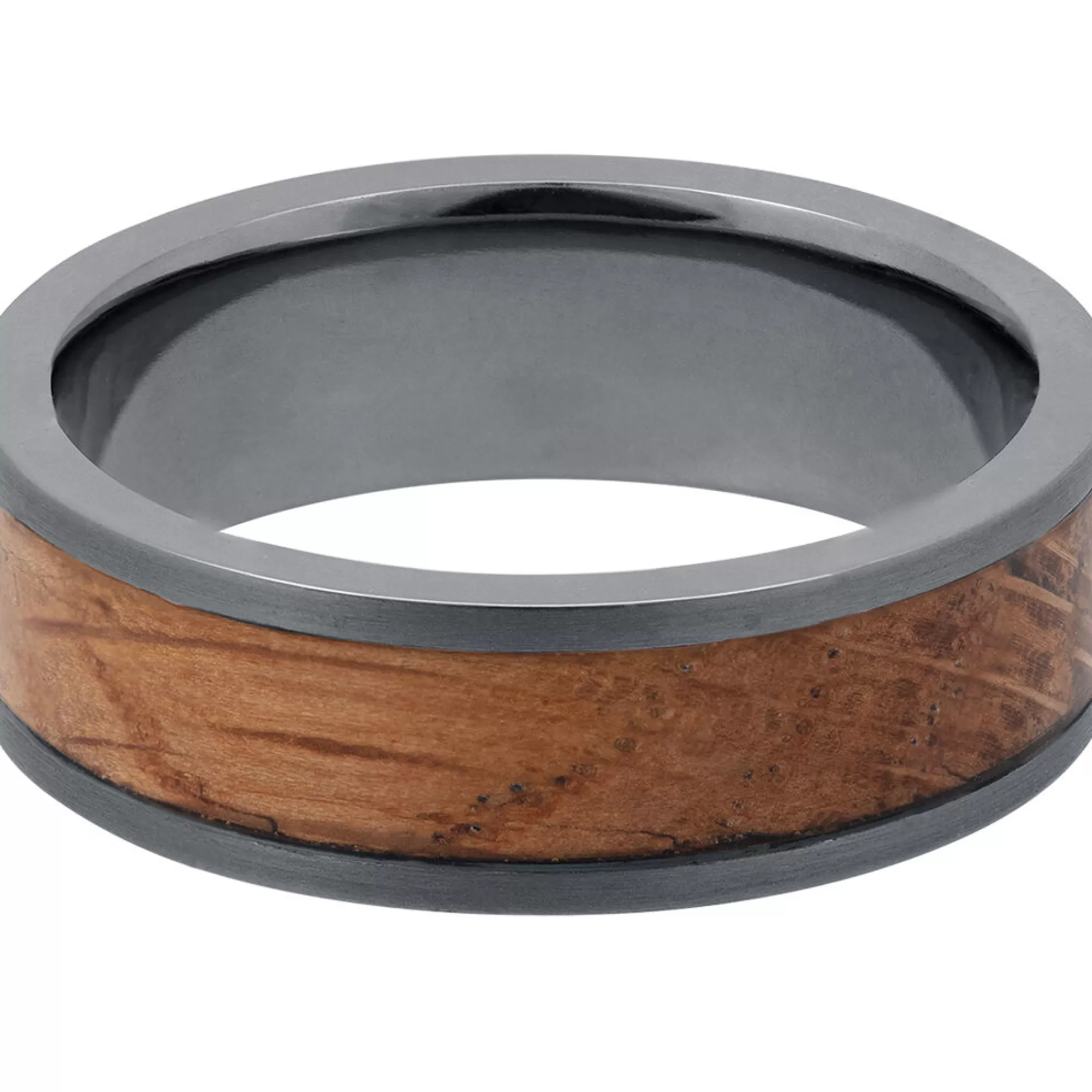 Men's Jewelry^Lashbrook Men's Wood Inlay Wedding Band In Tantalum, 7Mm