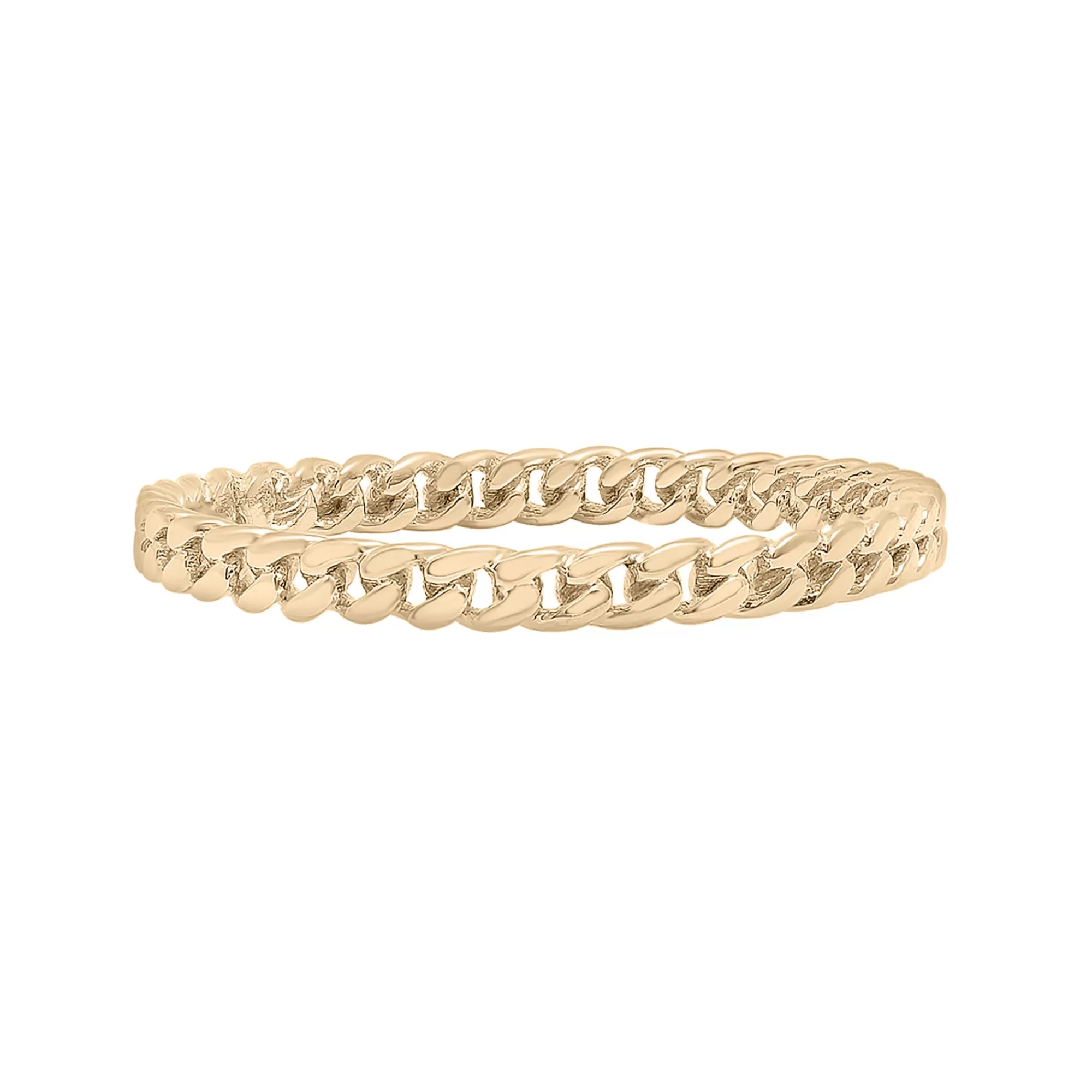 Rings^Laure by Aurate Mini Curb Link Ring In 14K Yellow Gold