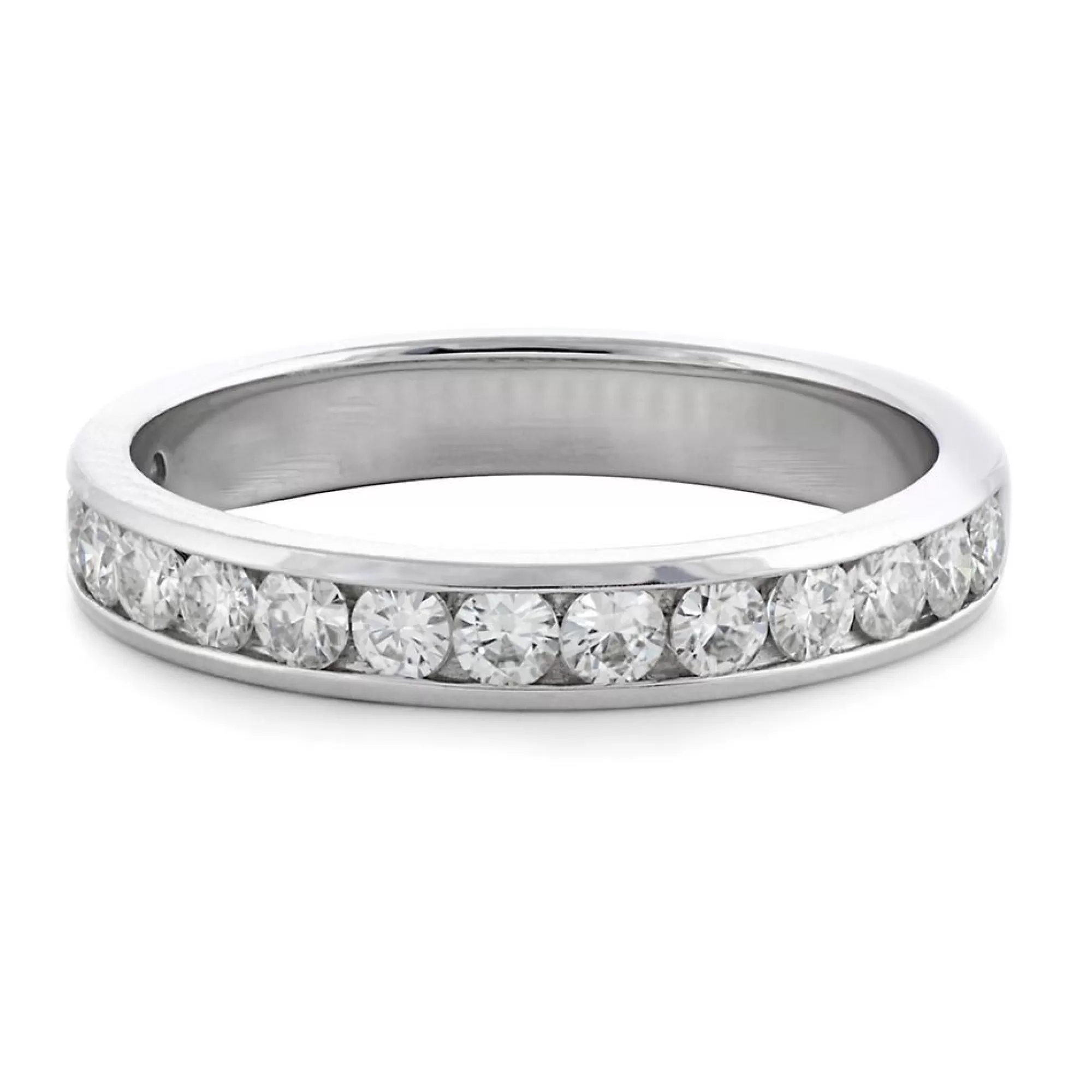 Rings^Charles & Colvard-Forever One™ Moissanite Band In 14K White Gold (5/8 Ct. Tw.)