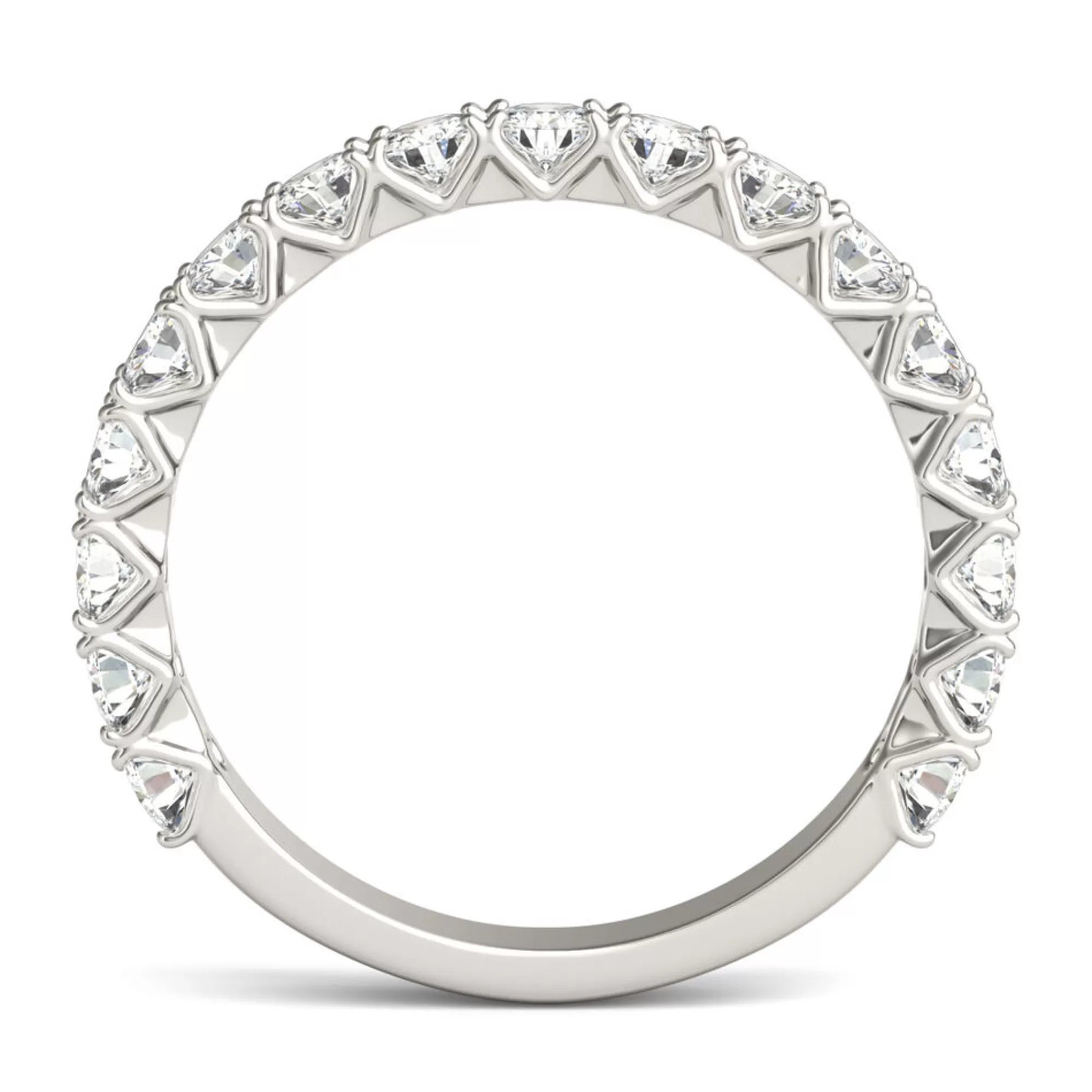 Rings^Charles & Colvard-Forever One™ Moissanite Band In 14K White Gold (1 Ct. Tw.)