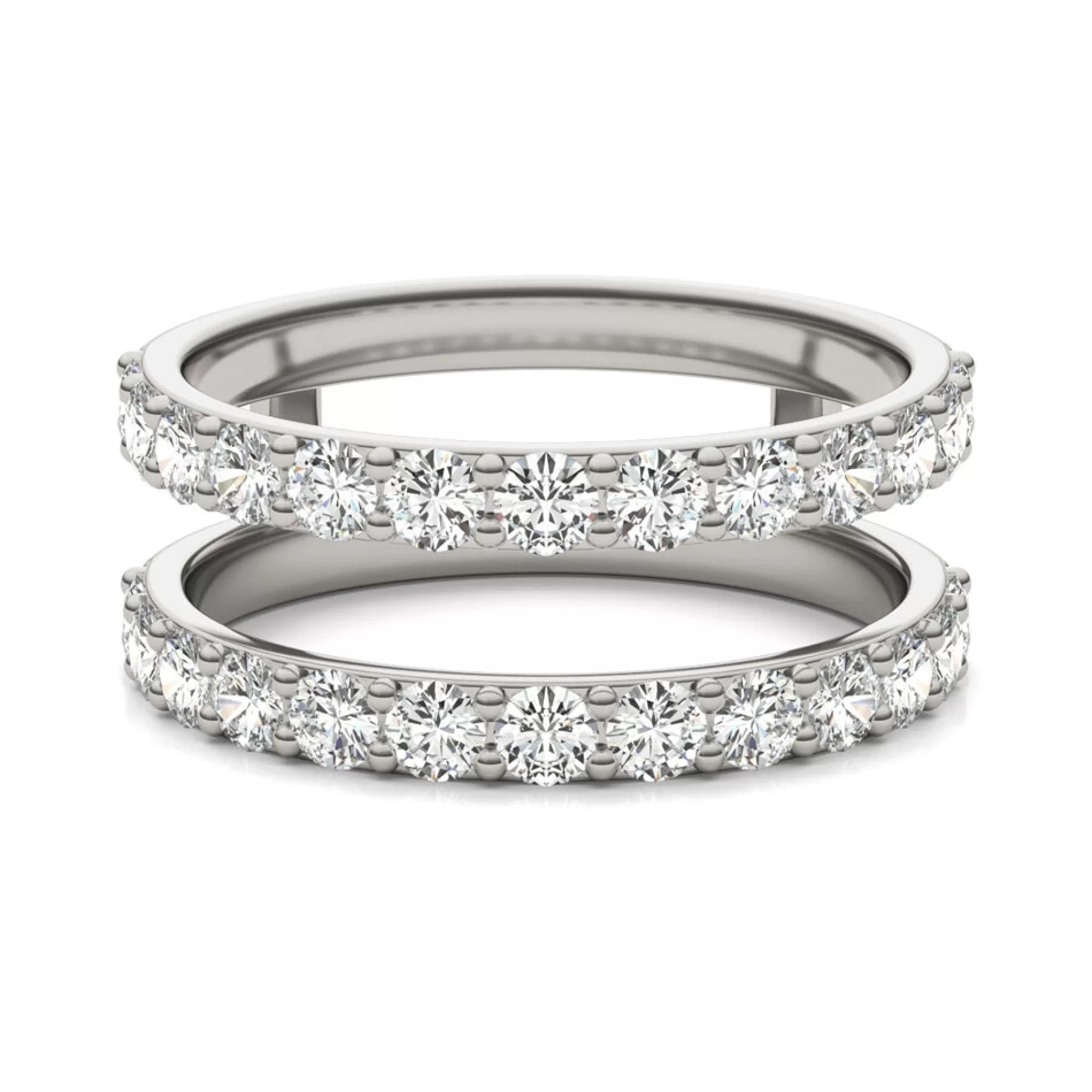 Rings^Charles & Colvard-Forever One™ Moissanite Ring Enhancer In 14K White Gold