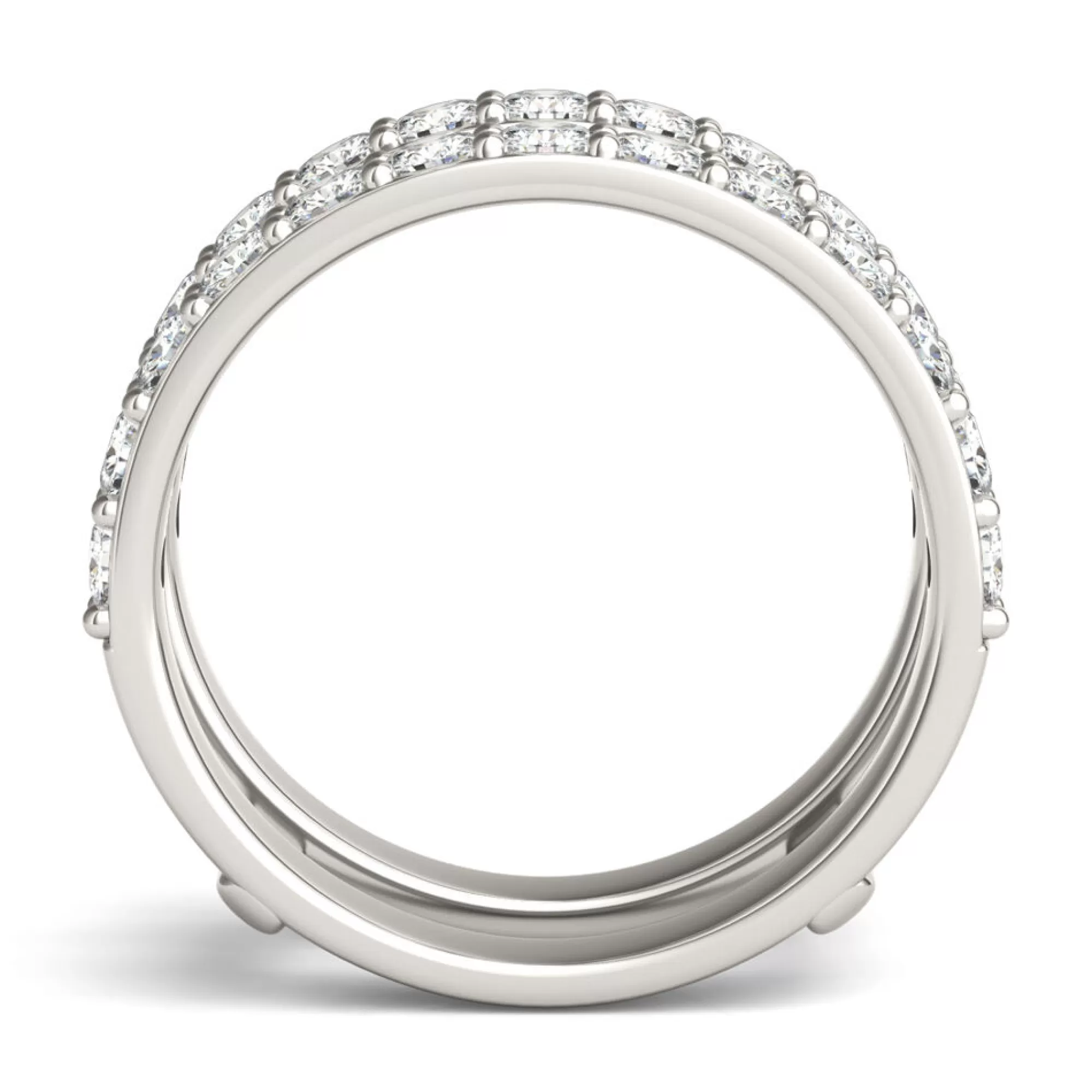 Rings^Charles & Colvard-Forever One™ Moissanite Ring Enhancer In 14K White Gold