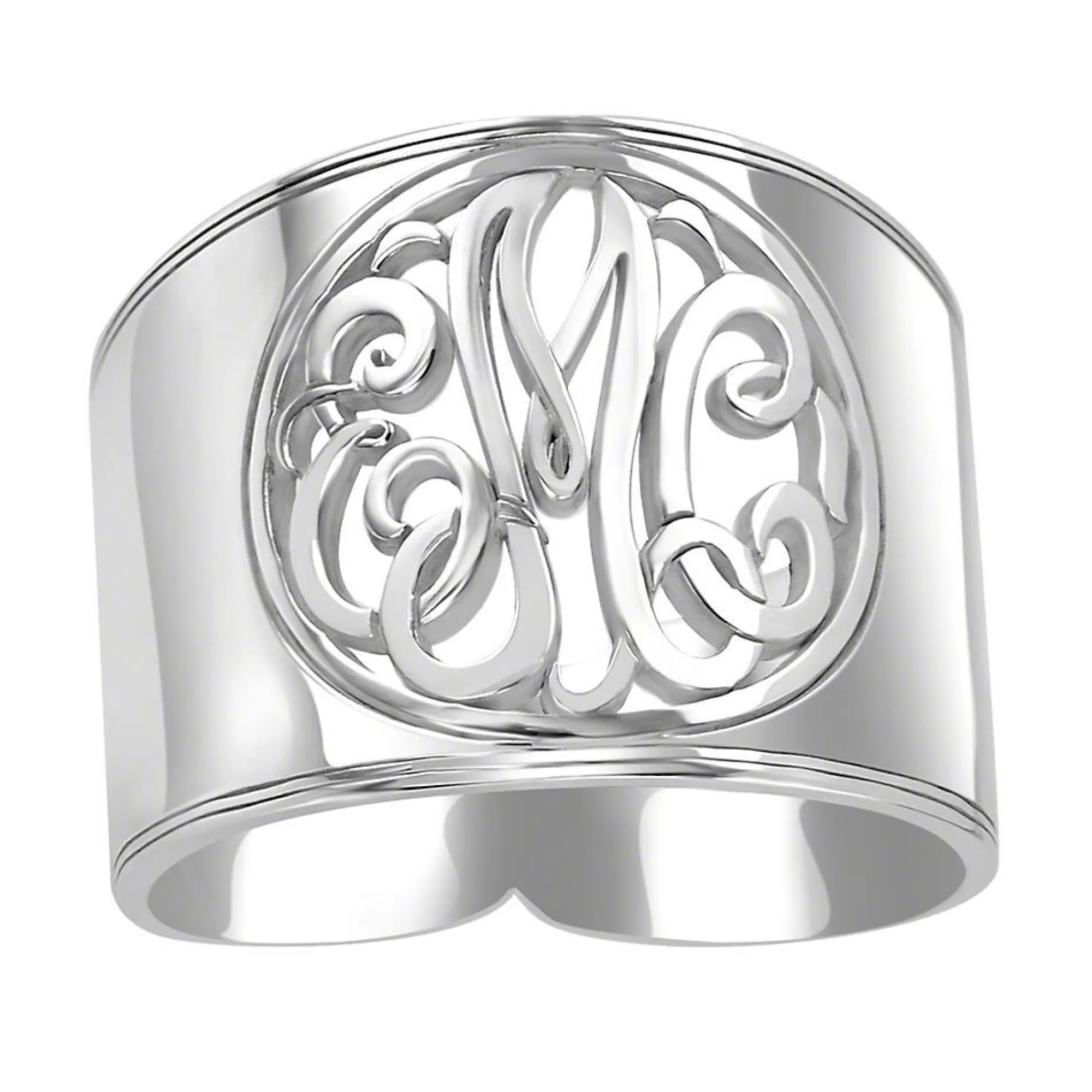 Rings^* Monogram Initial Ring In Sterling Silver