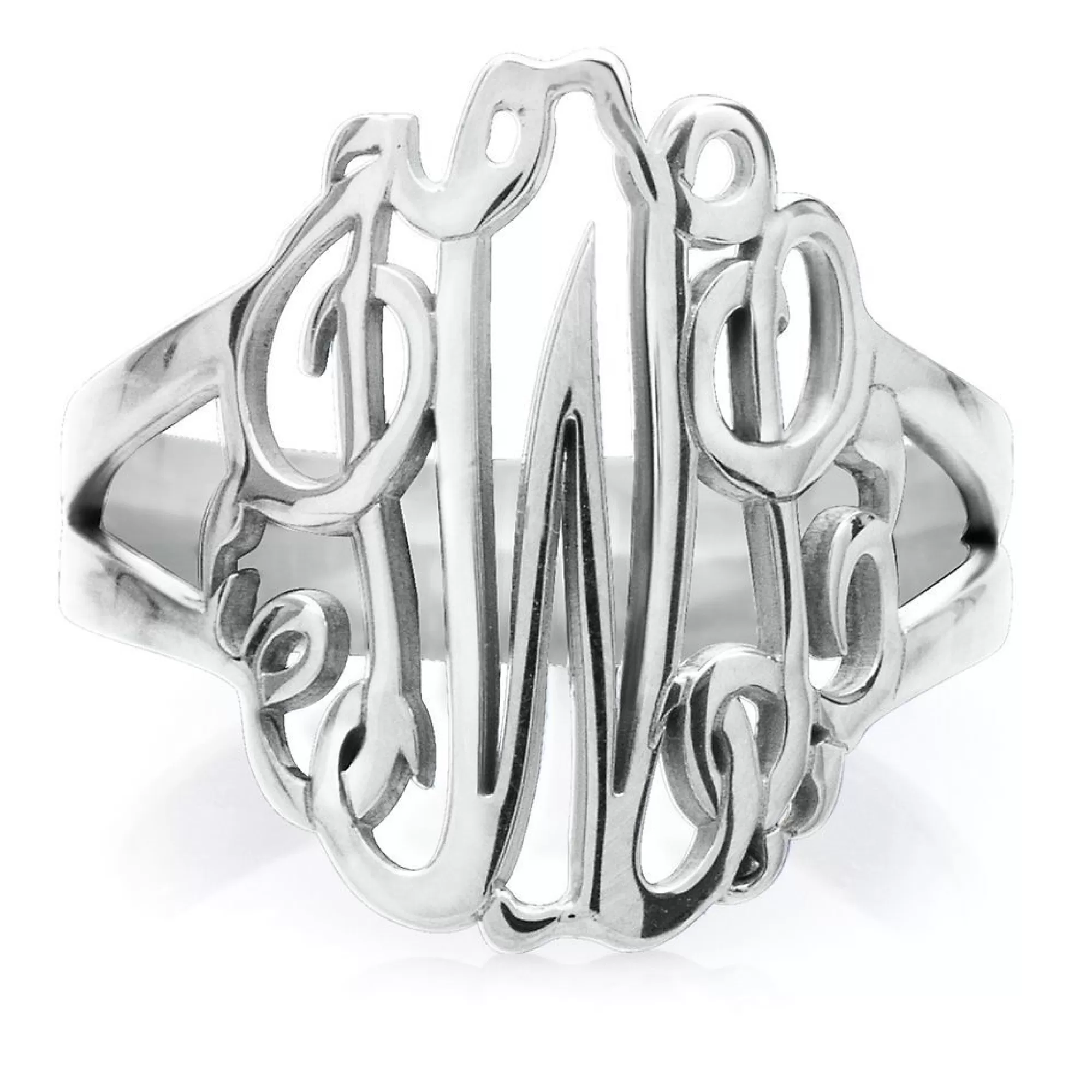 Rings^* Monogram Ring In Sterling Silver