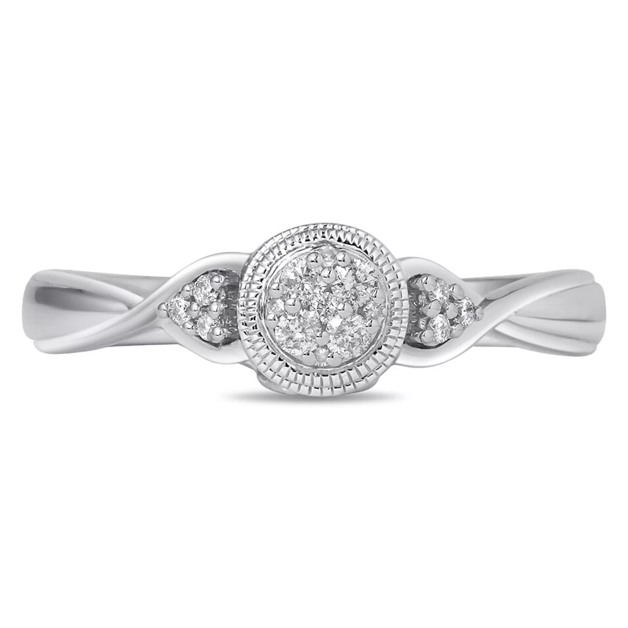 Rings^* Multi-Diamond Promise Ring In Sterling Silver (1/10 Ct. Tw.)