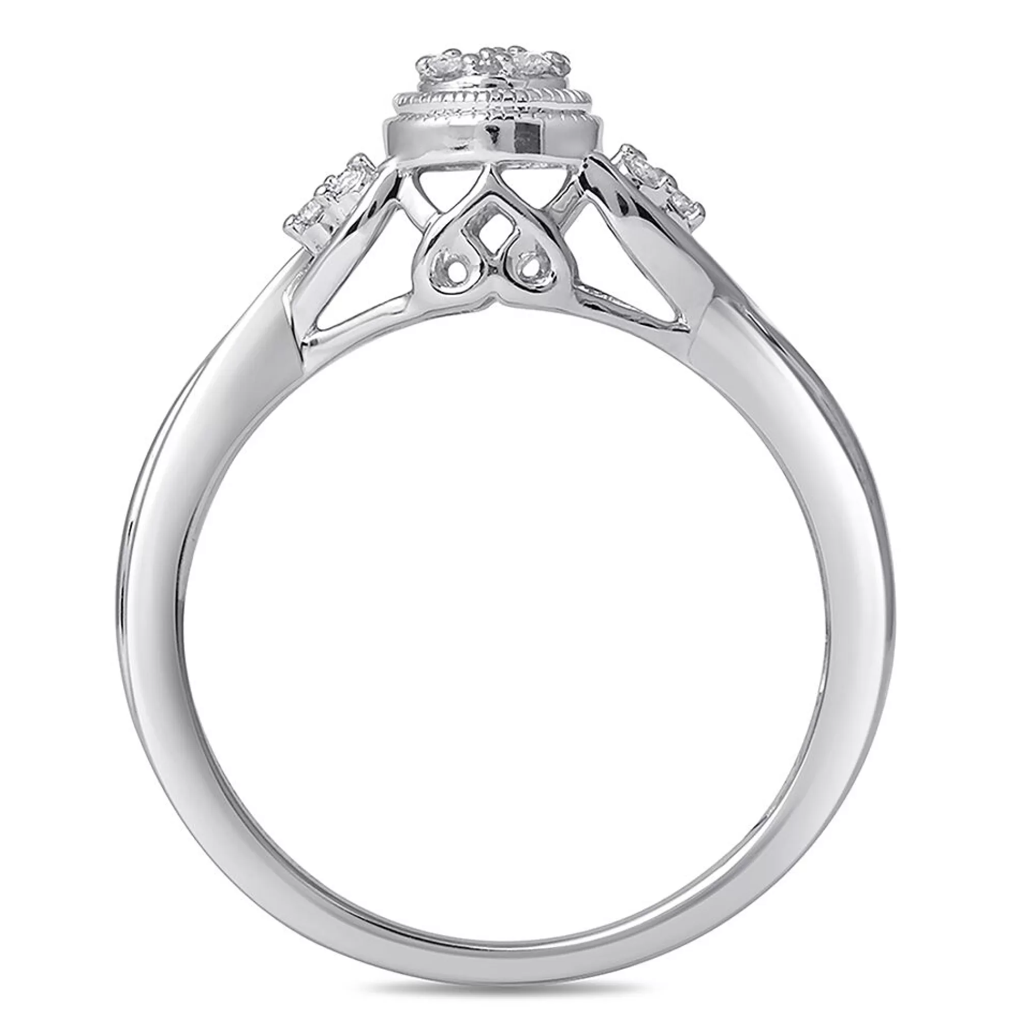 Rings^* Multi-Diamond Promise Ring In Sterling Silver (1/10 Ct. Tw.)