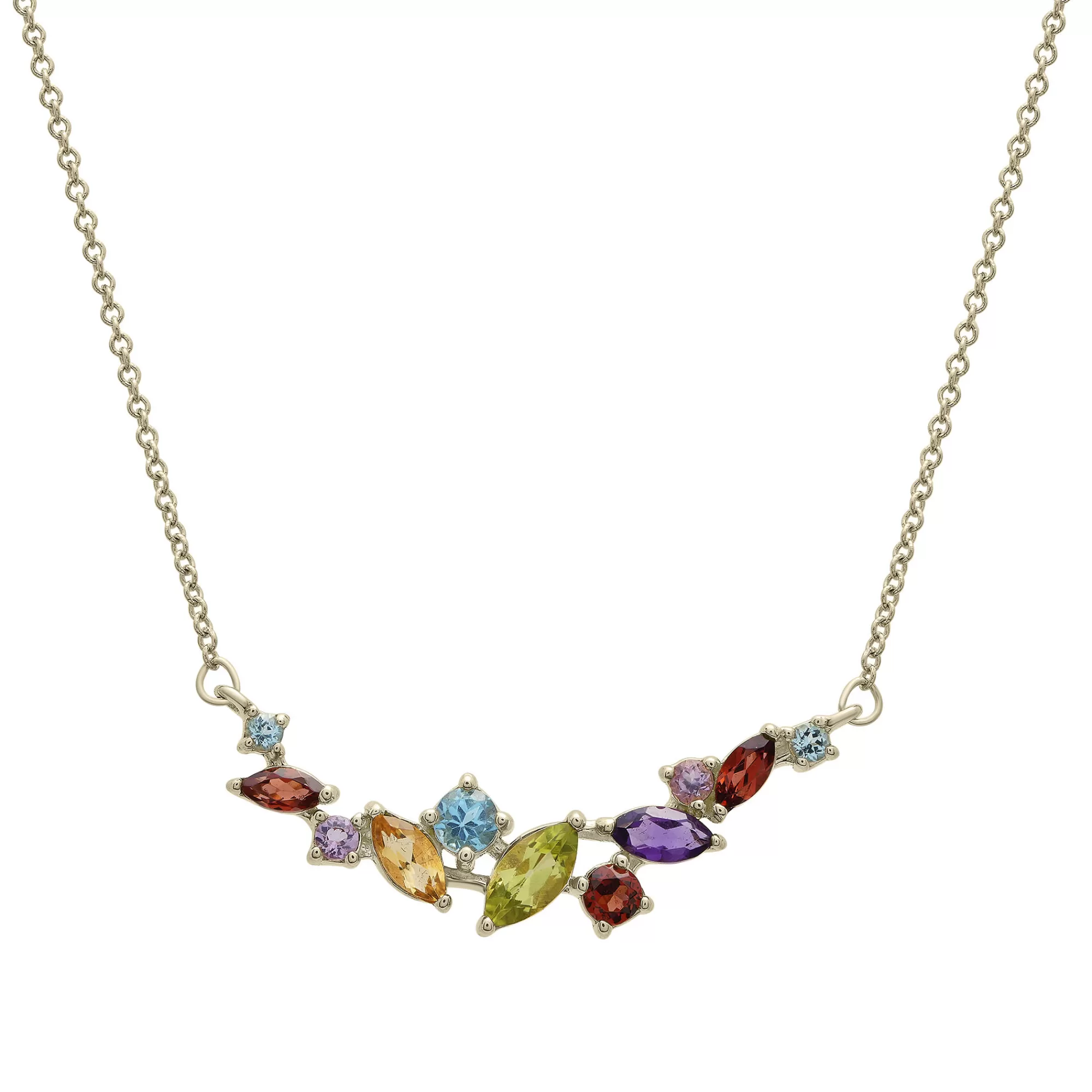 Necklaces & Pendants^* Multi-Gemstone Necklace In 14K Yellow Gold