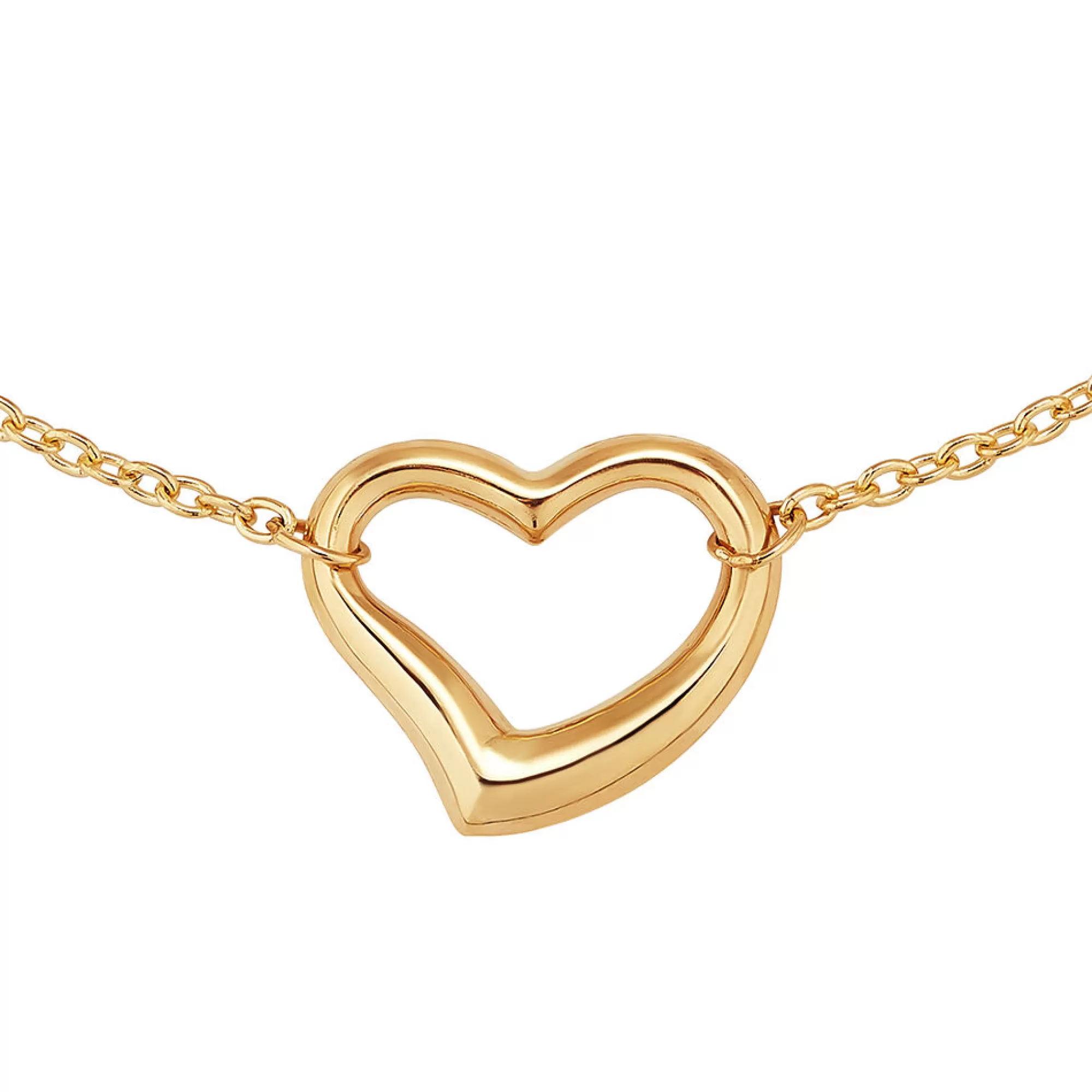 Bracelets^Layering & Stacking Open Heart Bracelet In 14K Yellow Gold