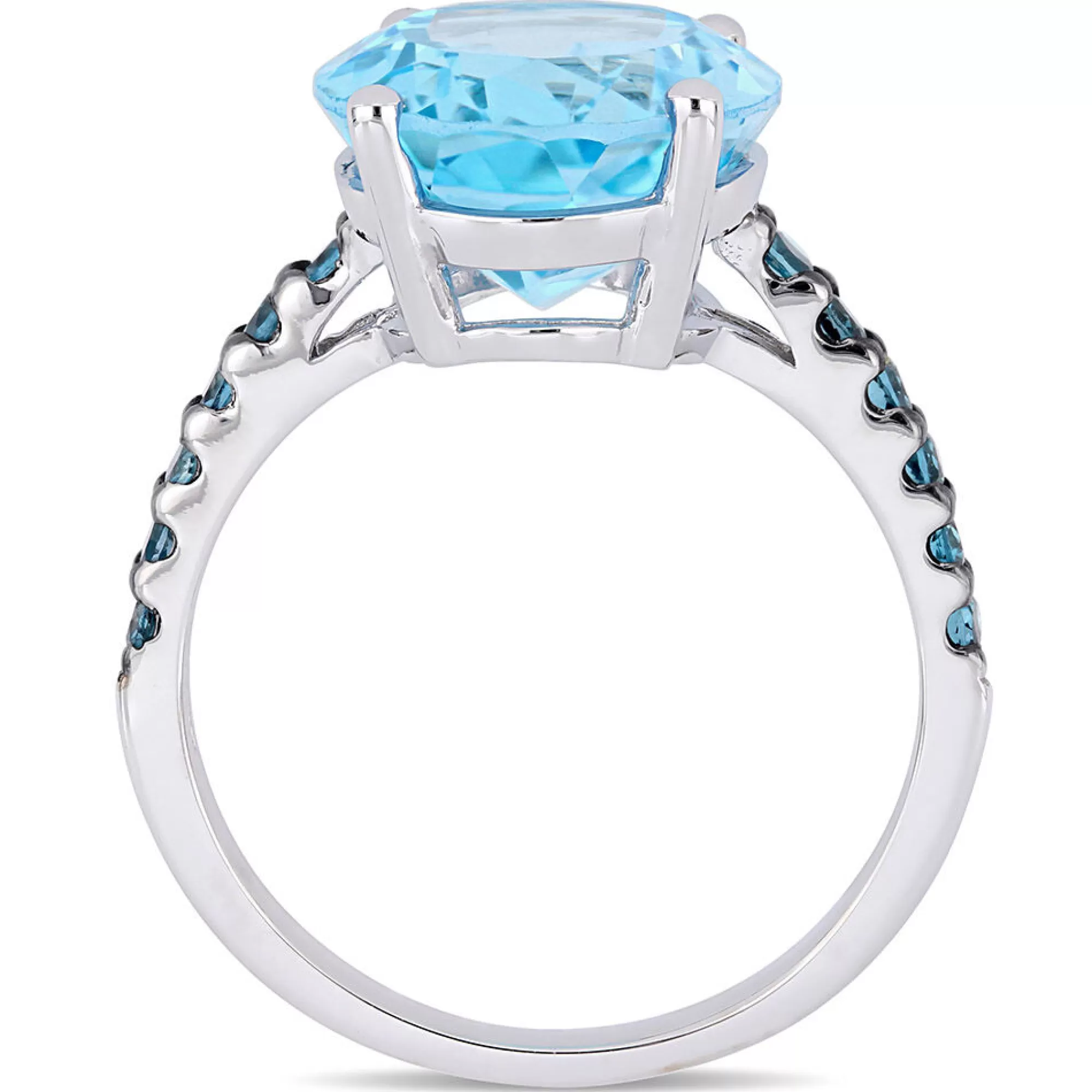 Rings^* Oval Blue Topaz & London Blue Topaz Ring