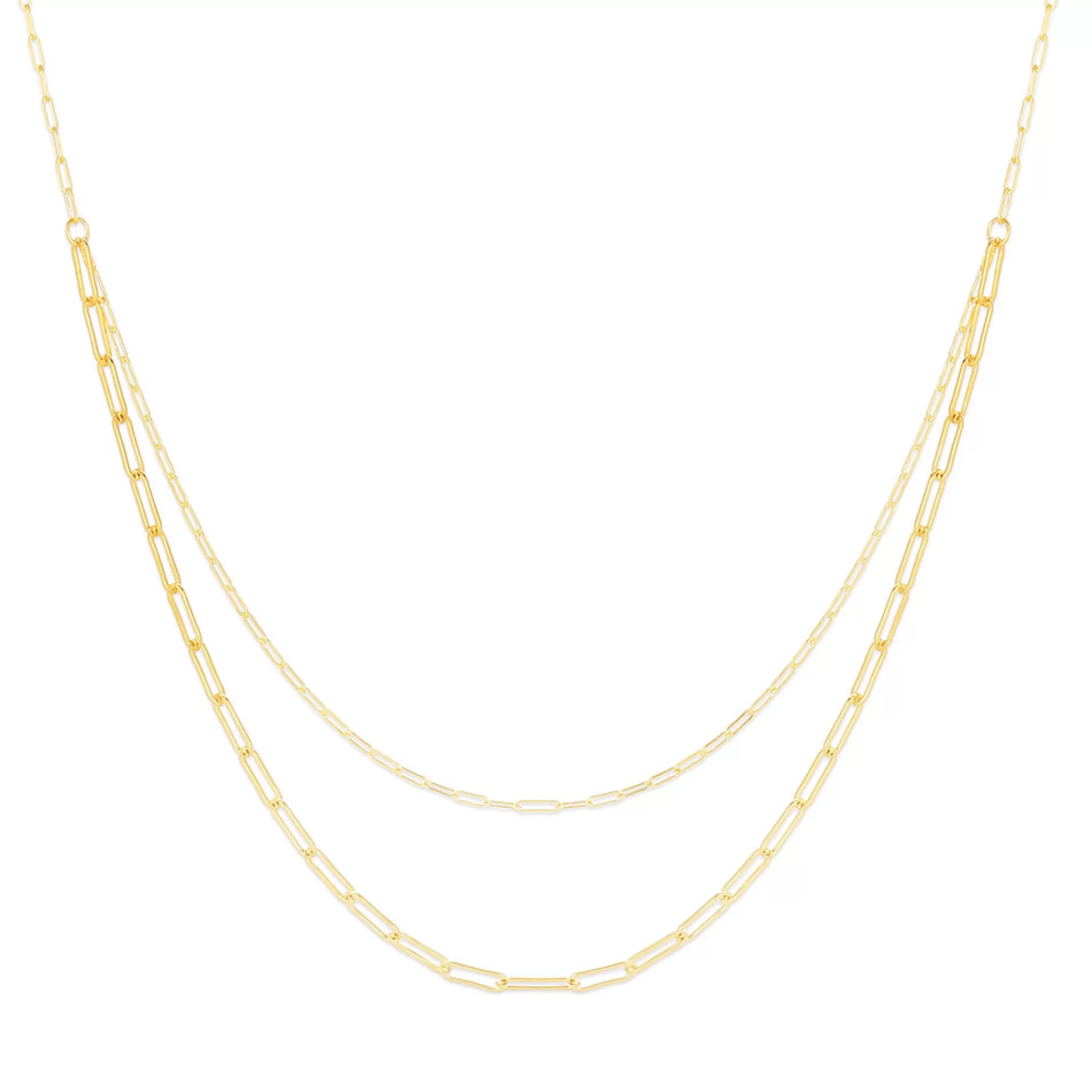 Necklaces & Pendants^* Paperclip Chain Necklace In 14K Yellow Gold, 18"