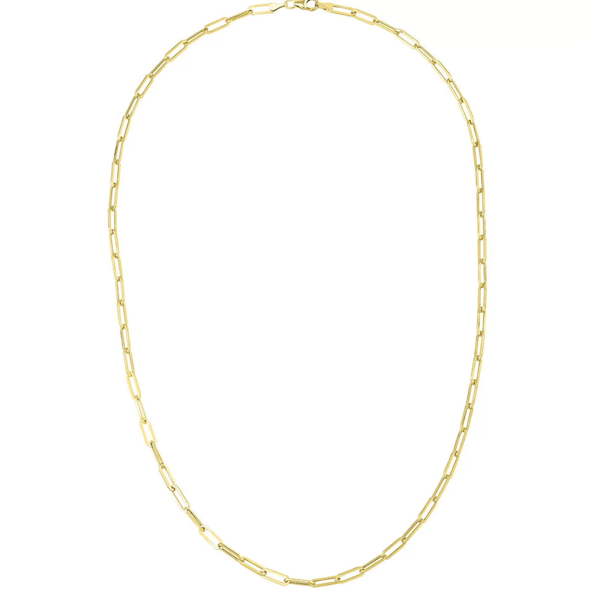 Necklaces & Pendants^* Paperclip Chain Necklace In 14K Yellow Gold, 3.15Mm, 18"