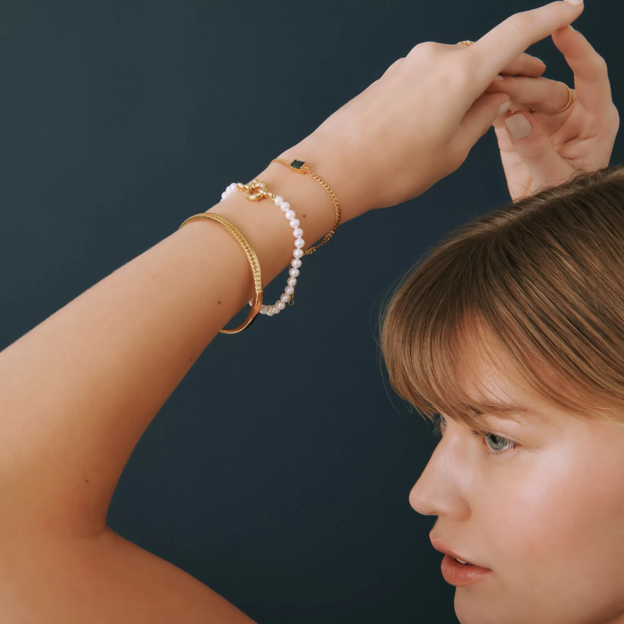 Bracelets^Laure by Aurate Pearl Bracelet With Vermeil Closure