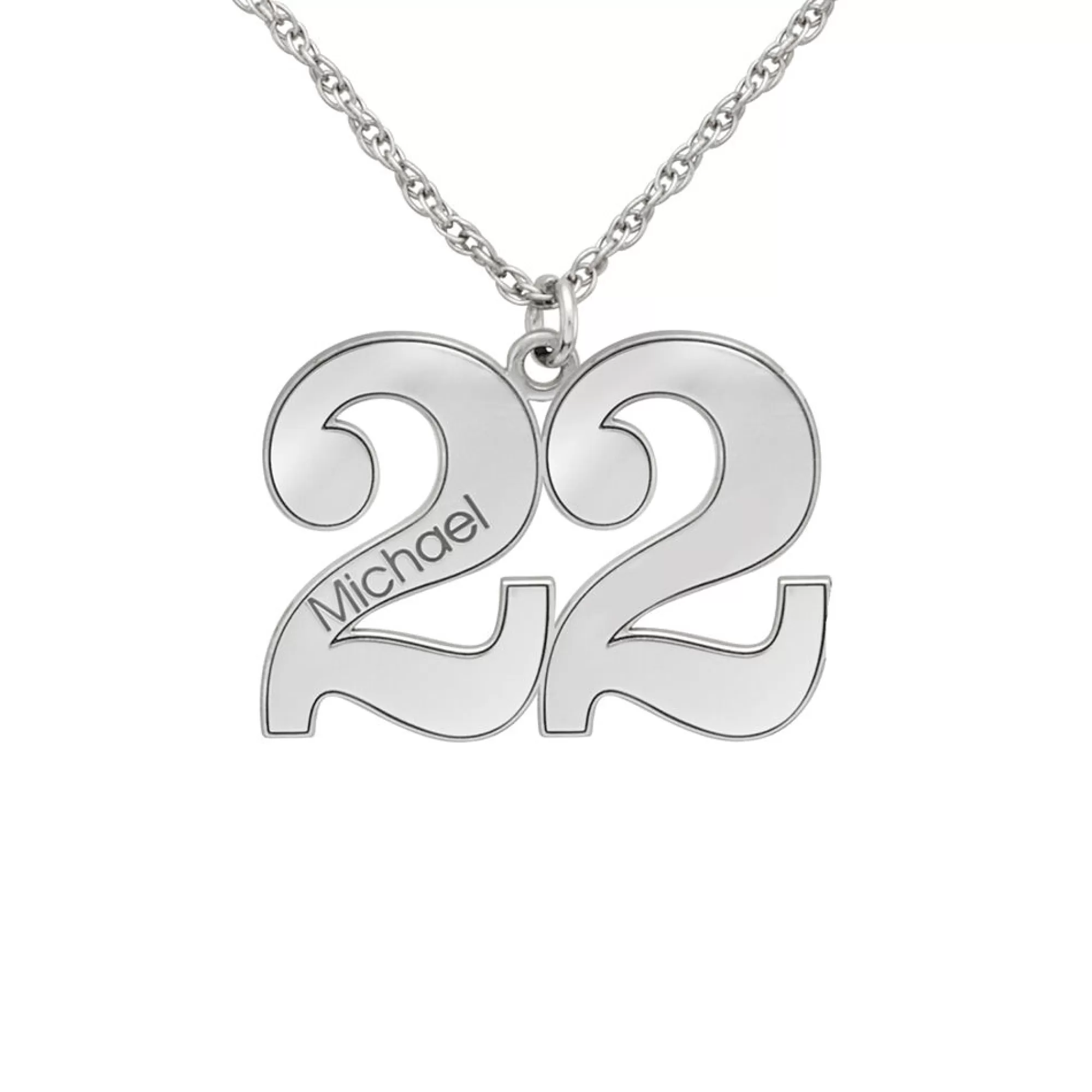 Necklaces & Pendants^* Personalized Number Pendant In Sterling Silver