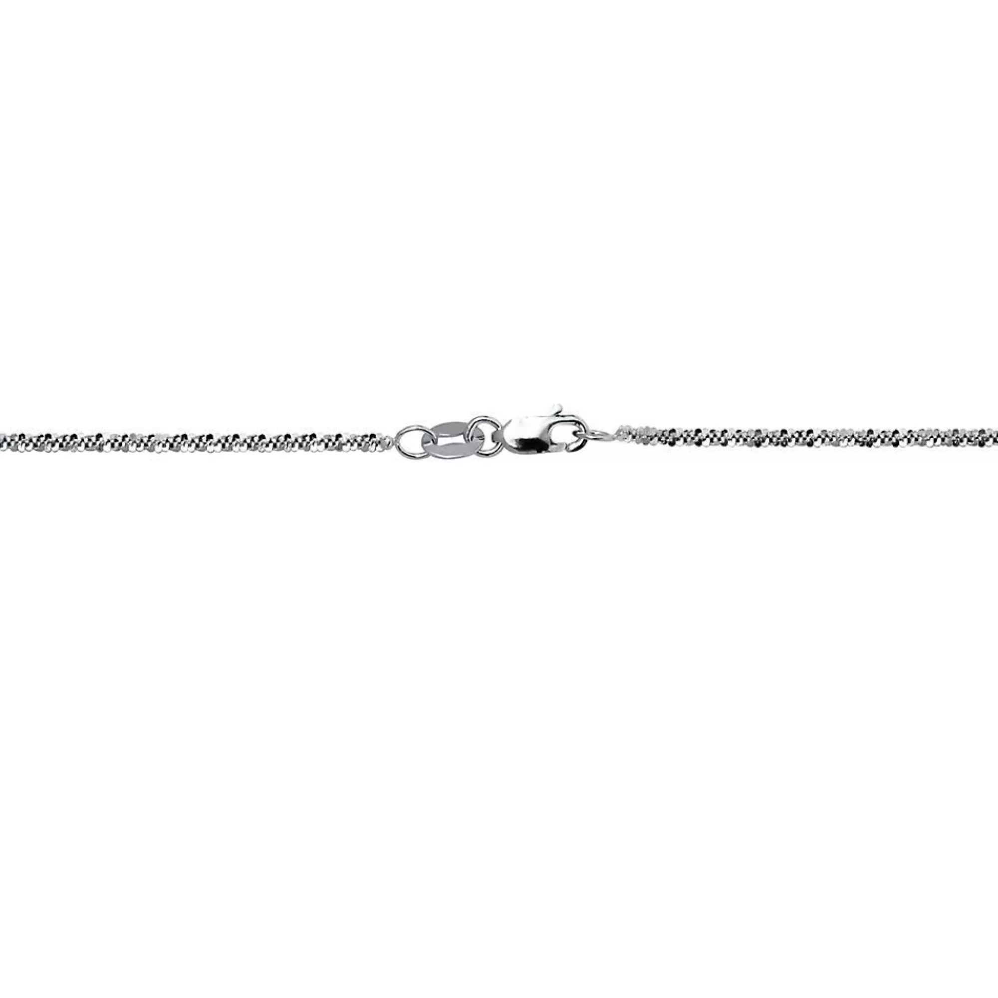 Necklaces & Pendants^* Polished Criss Cross Chain In , 20" 14K White Gold