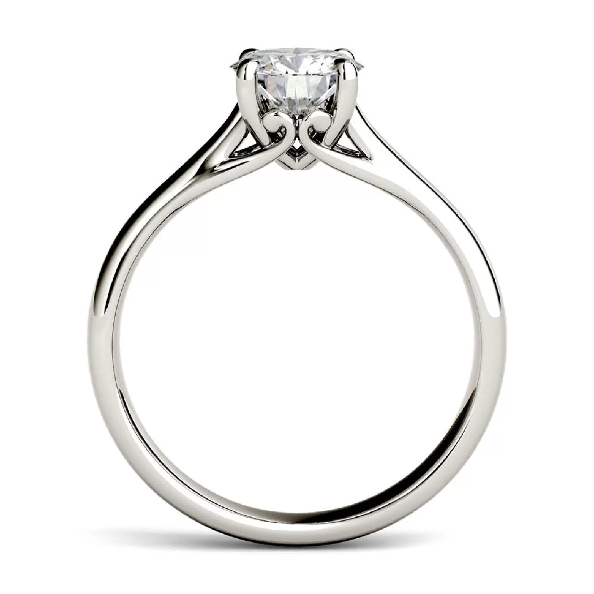 Rings^Charles & Colvard-Forever One™ Round Moissanite Solitaire Ring In 14K White Gold (1 Ct.)