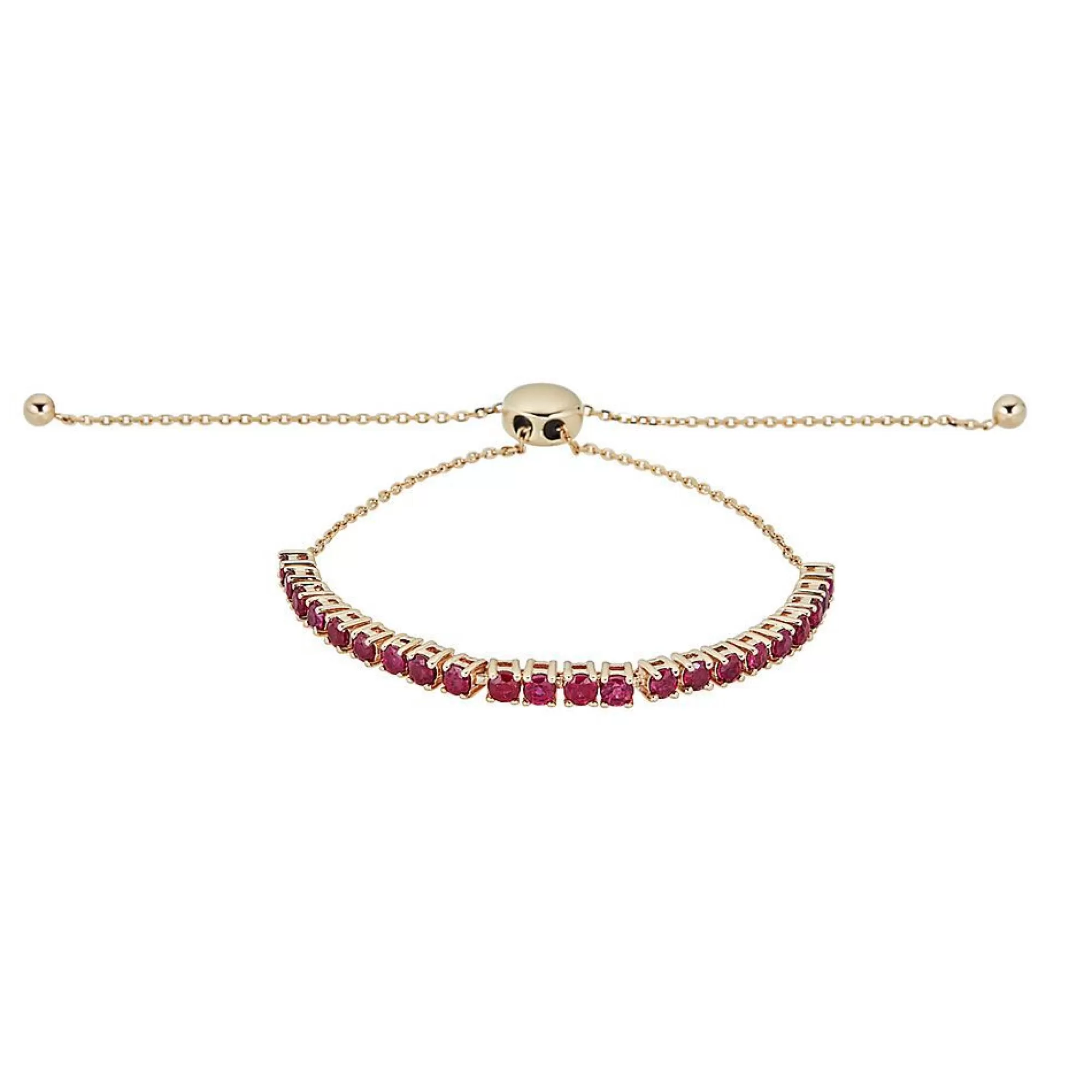 Bracelets^Layering & Stacking Ruby Bolo Bracelet In 10K Yellow Gold