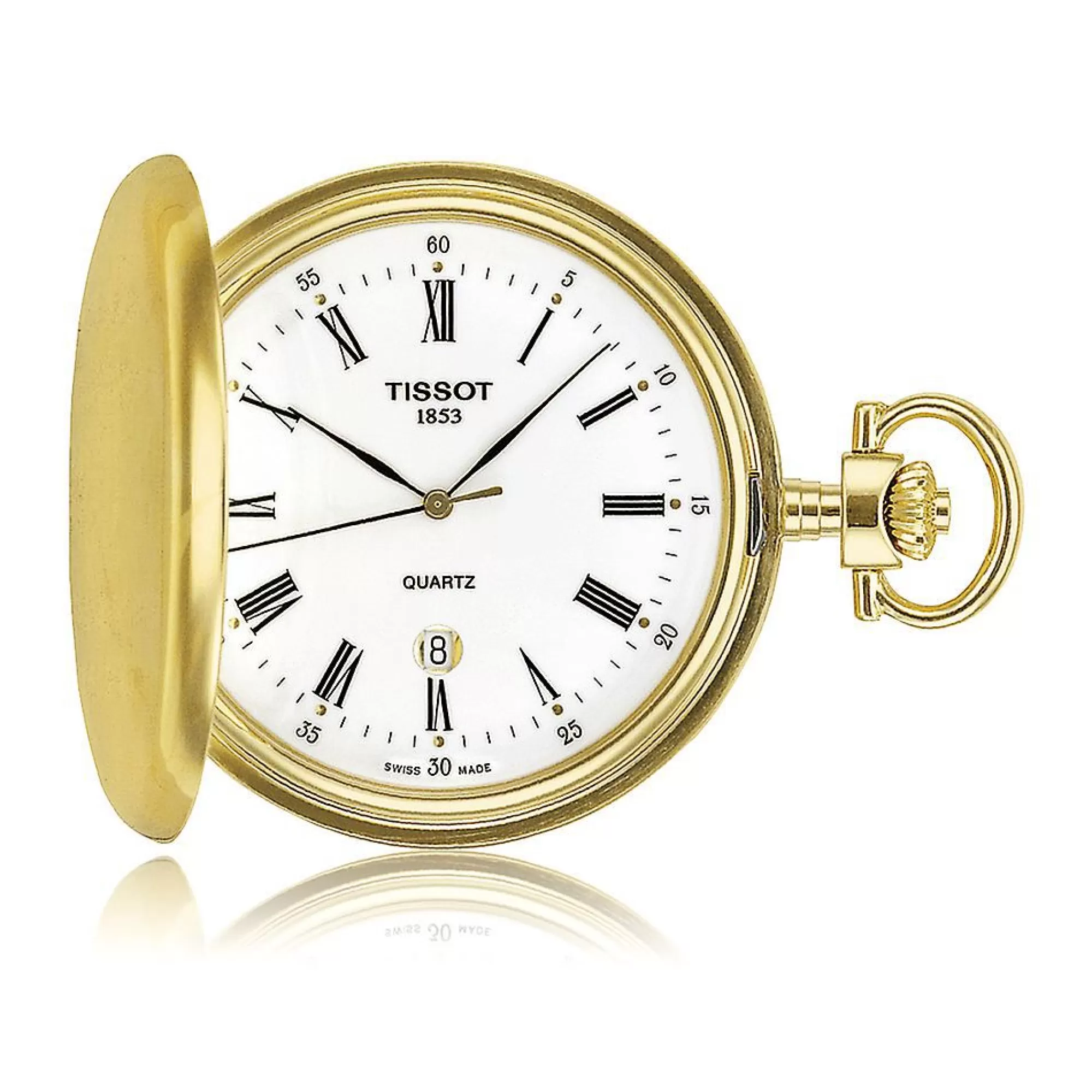 Men's Jewelry^Tissot® Savonnette Men's Pocket Watch In Brass Ion-Plated Stainless Steel, 48.5Mm